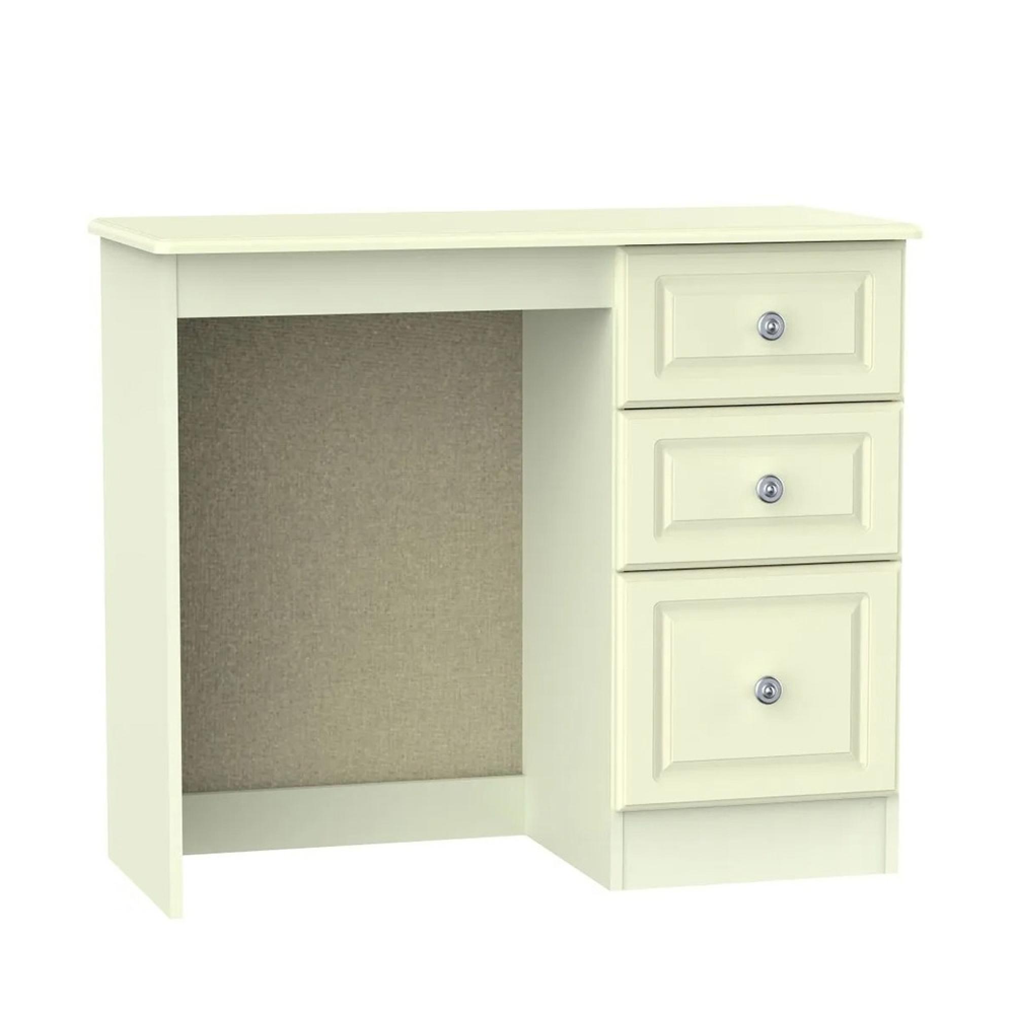 Pembroke Dressing Table - Single - 3 Drawer - Cream