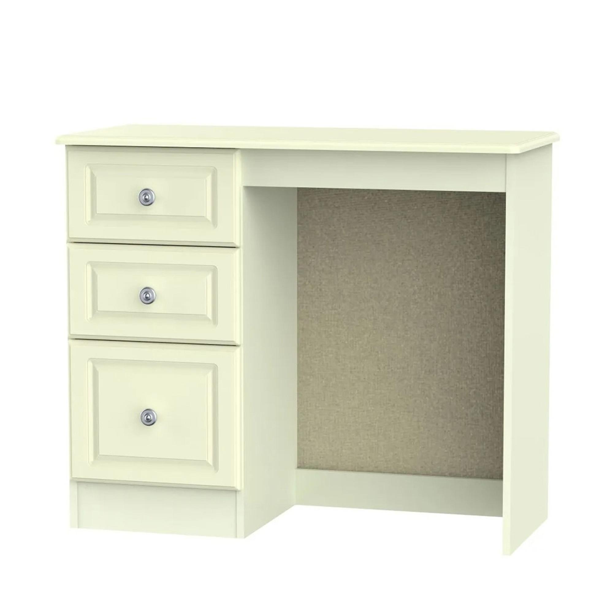 Pembroke Dressing Table - Single - 3 Drawer - Cream
