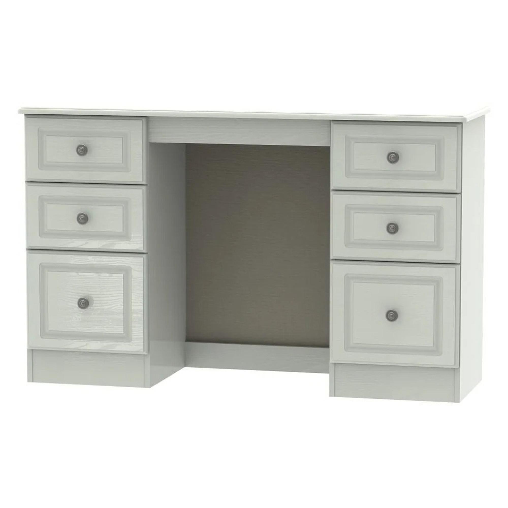 Pembroke Dressing Table - Double - 6 Drawer - Cashmere