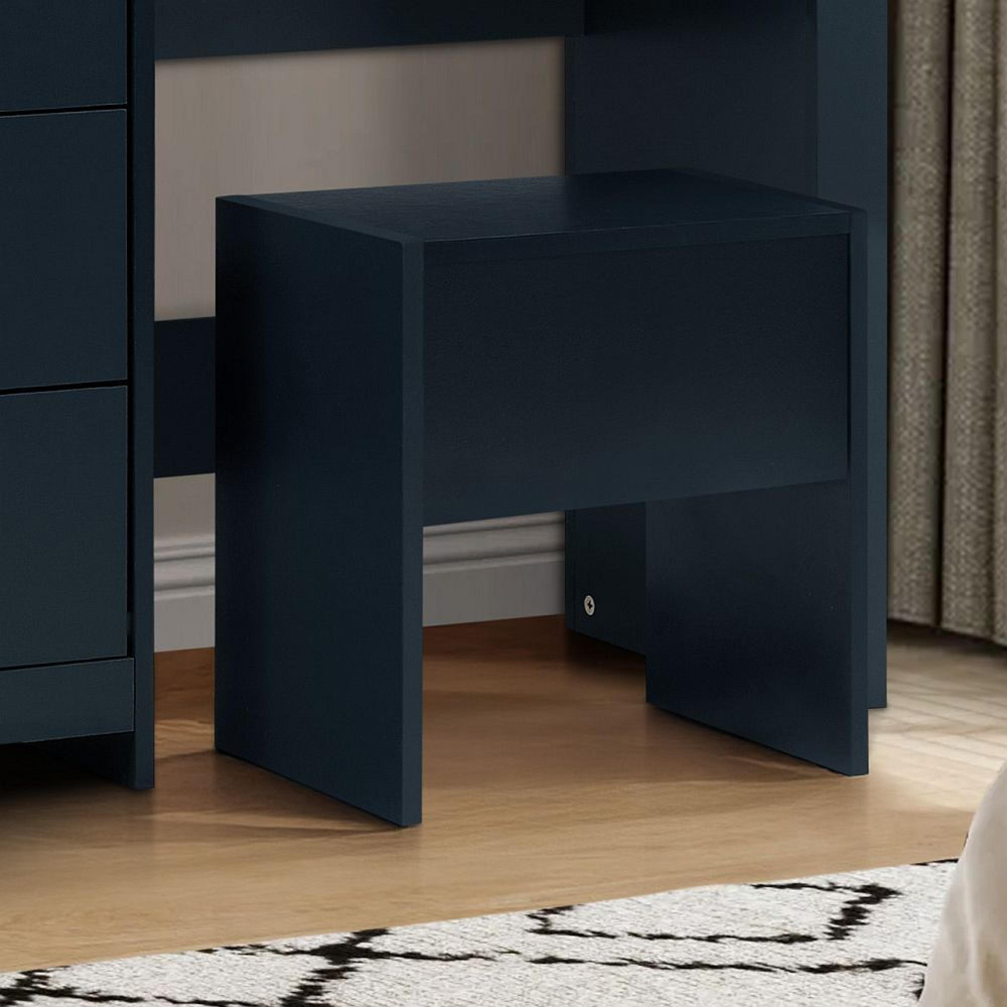 Highgate Dressing Set - 3 Drawer - Navy Blue Painted