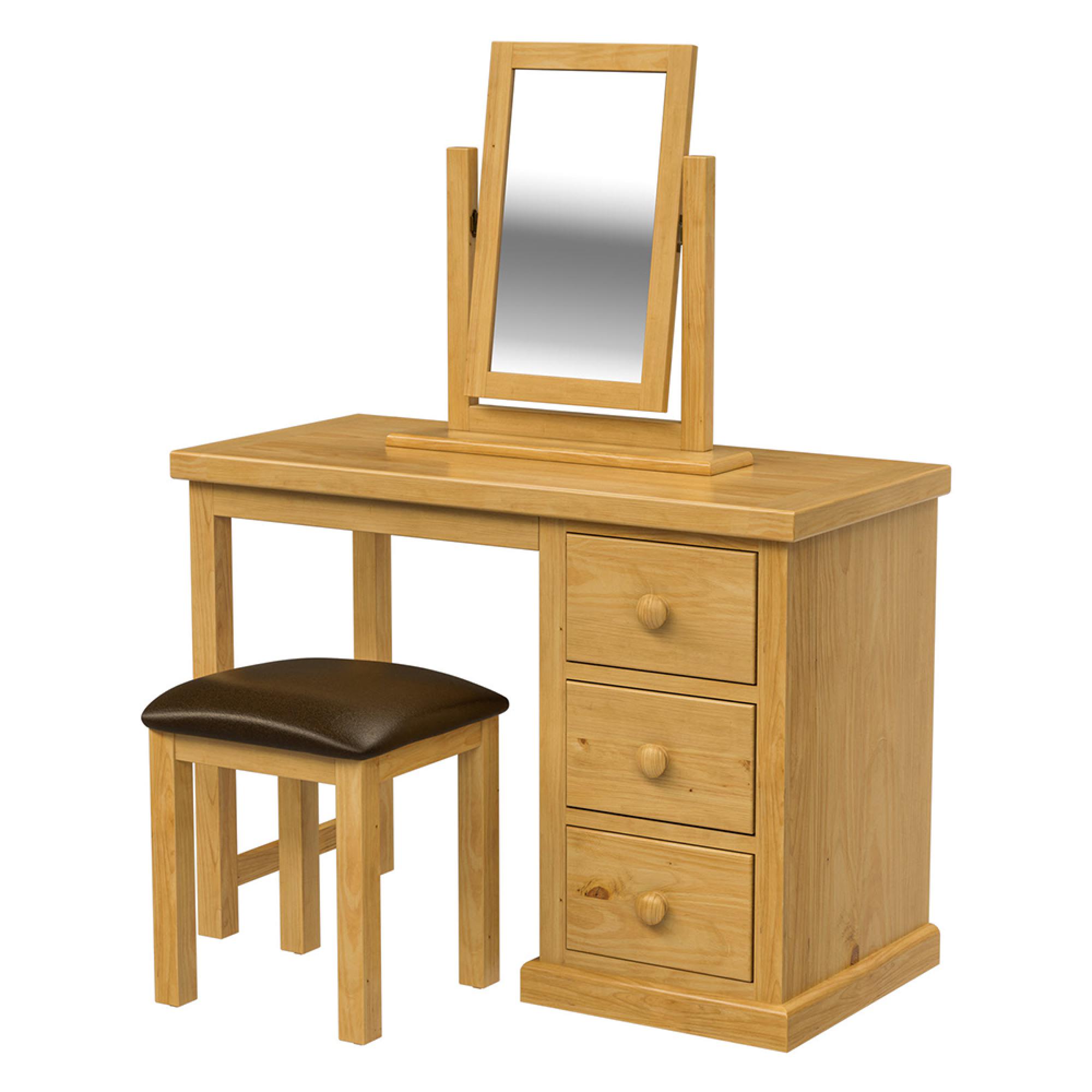 Churchill Waxed Pine Dressing Table Set