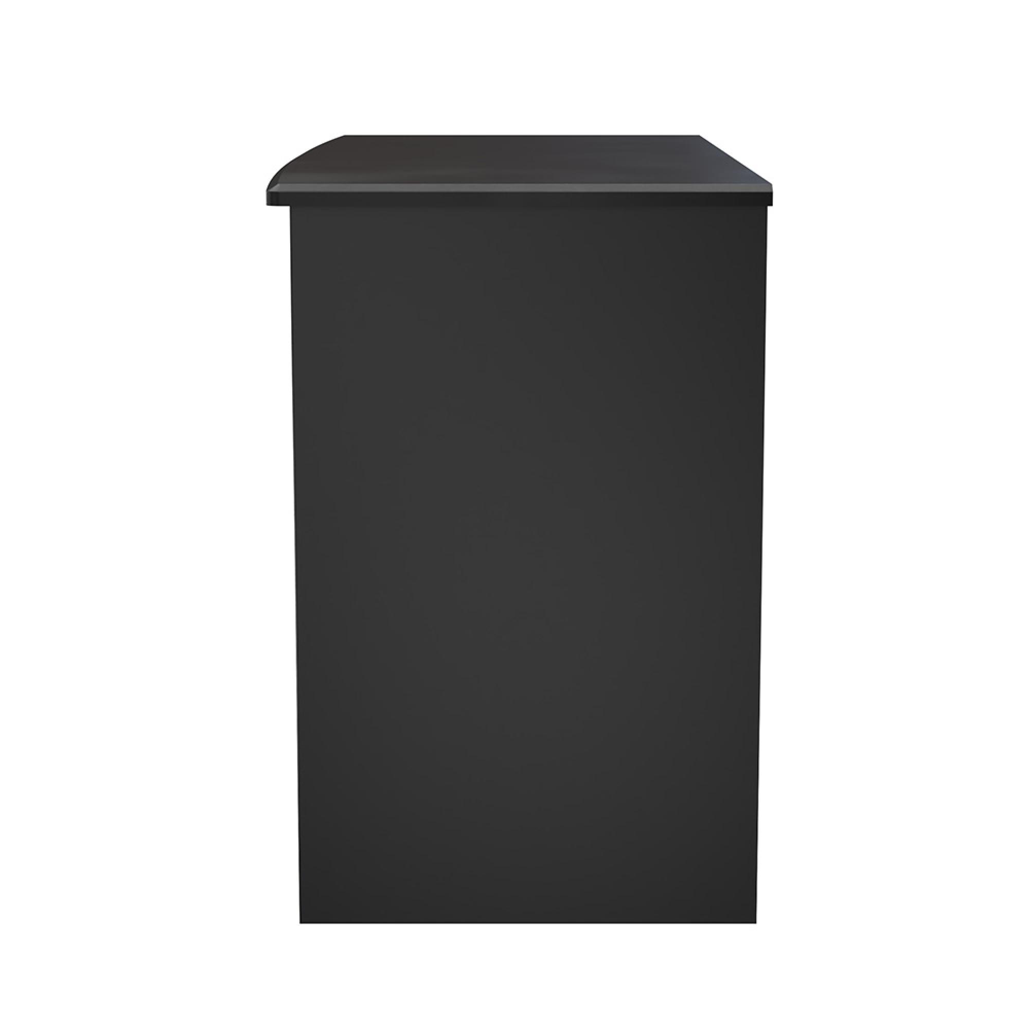 Camden Dressing Table - 3 Drawer - Single - Black Gloss