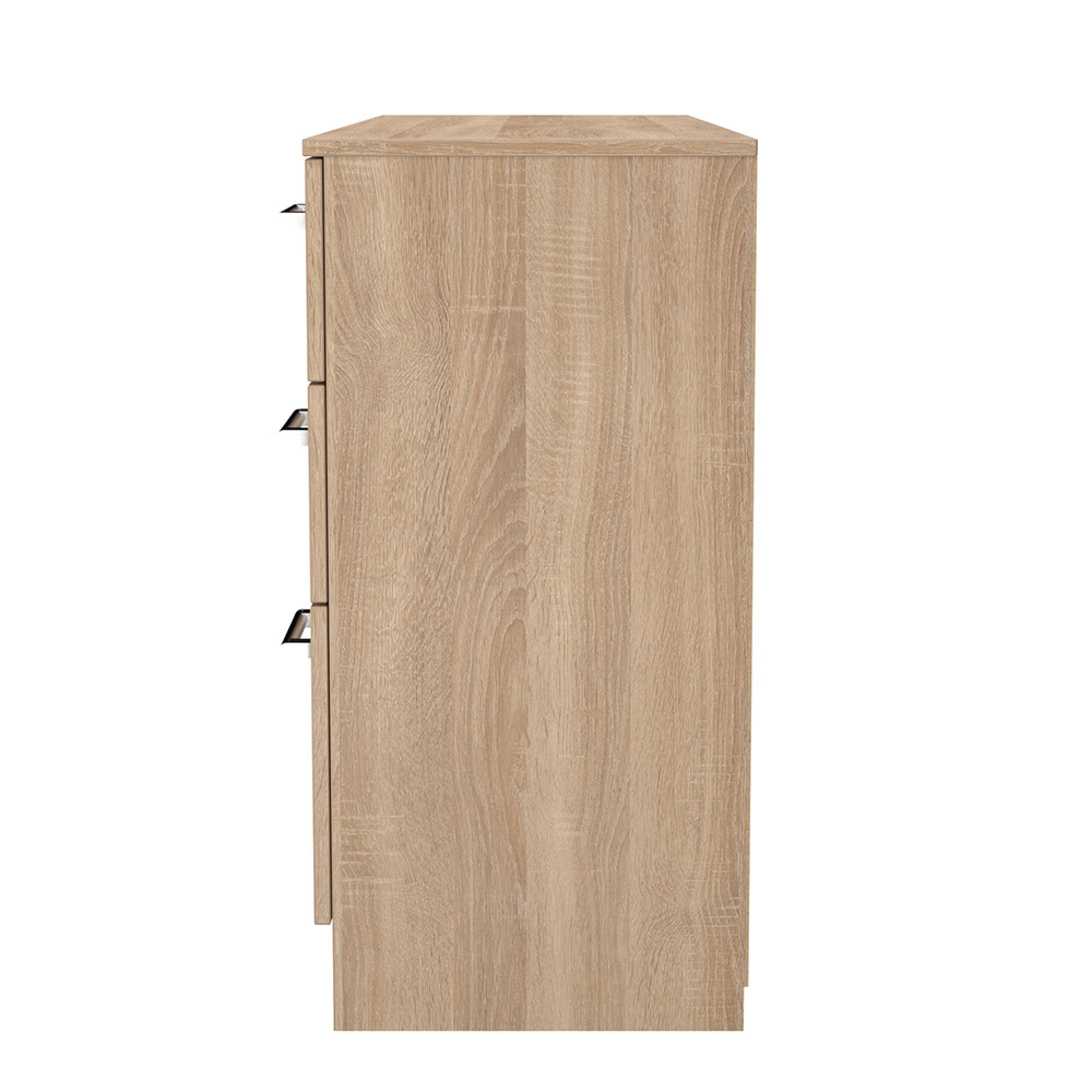 Devon Double Dressing Table - 6 Drawer - Oak
