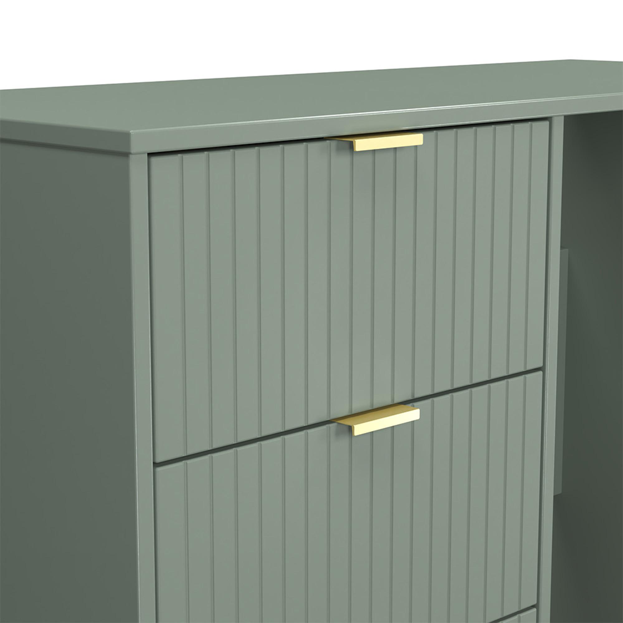 Nashville Dressing Table - Single - 3 Drawer - Green