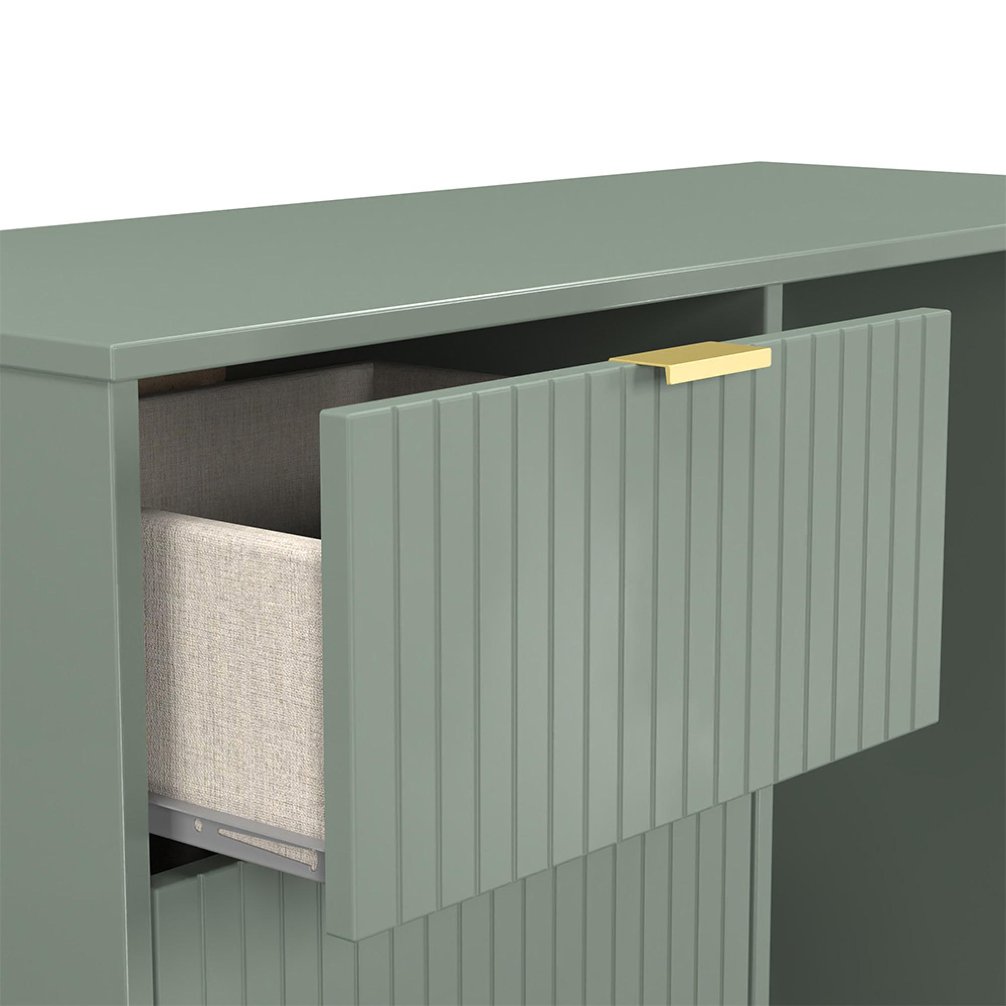 Nashville Dressing Table - Single - 3 Drawer - Green