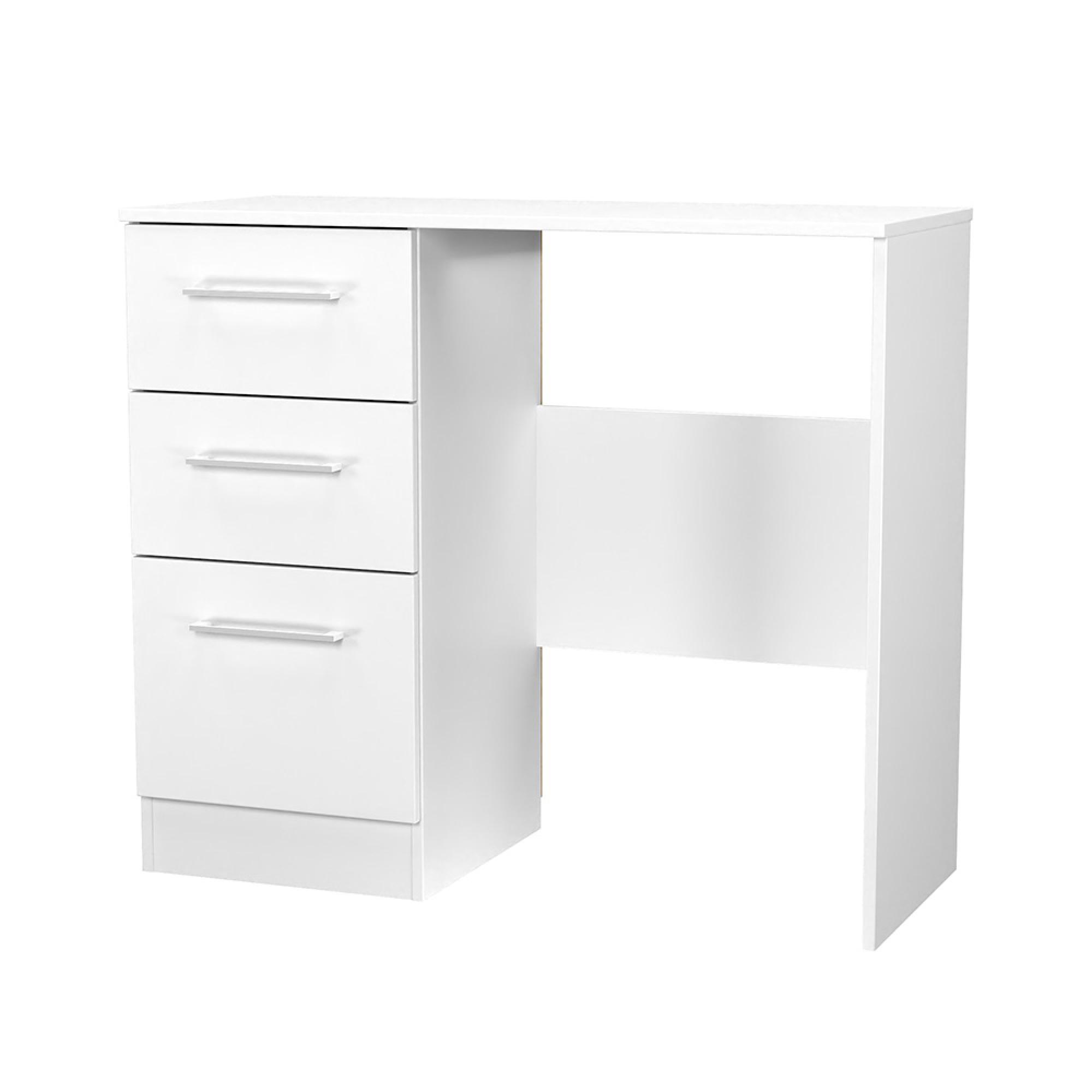 Worcester Dressing Table - 3 Drawer - Single - White