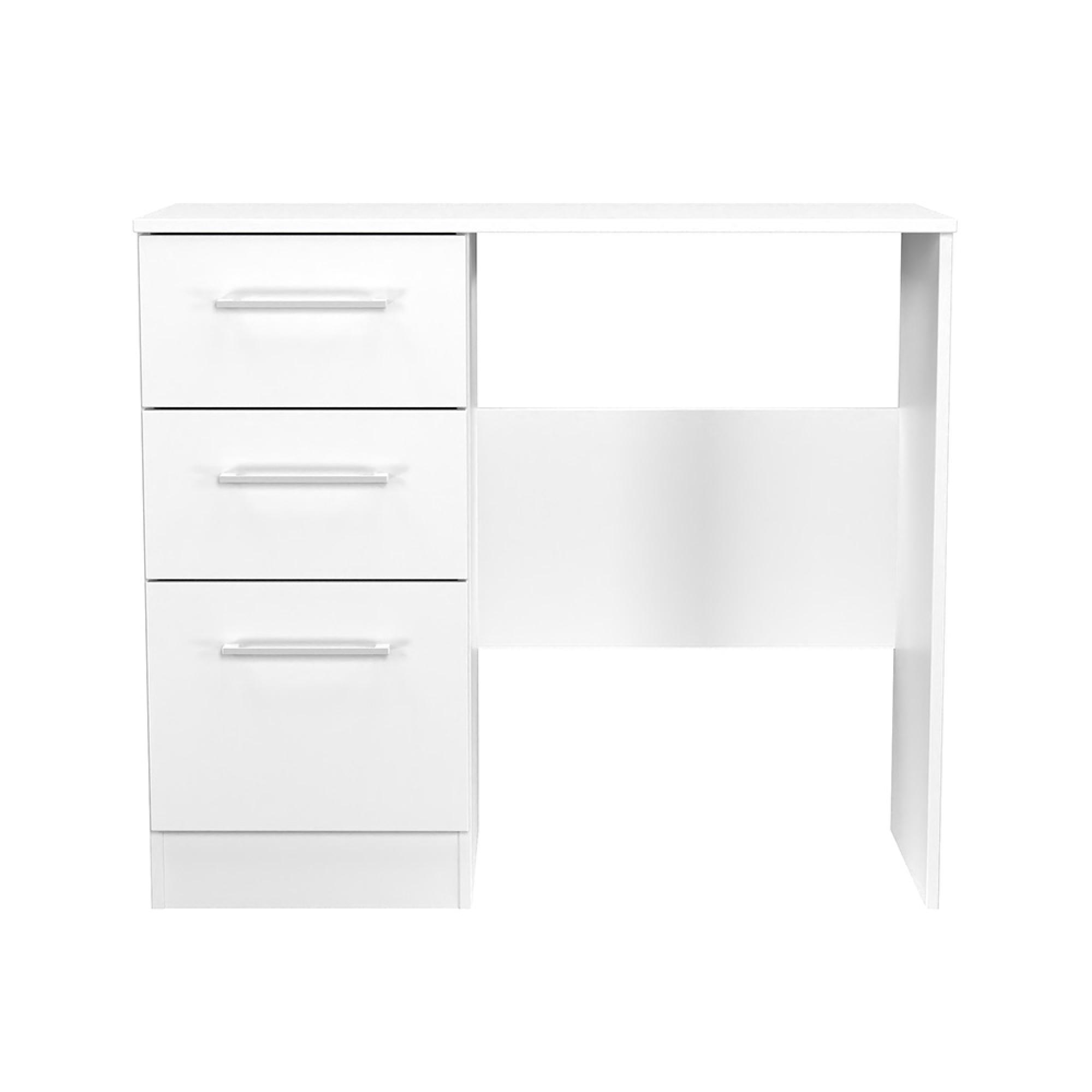 Worcester Dressing Table - 3 Drawer - Single - White