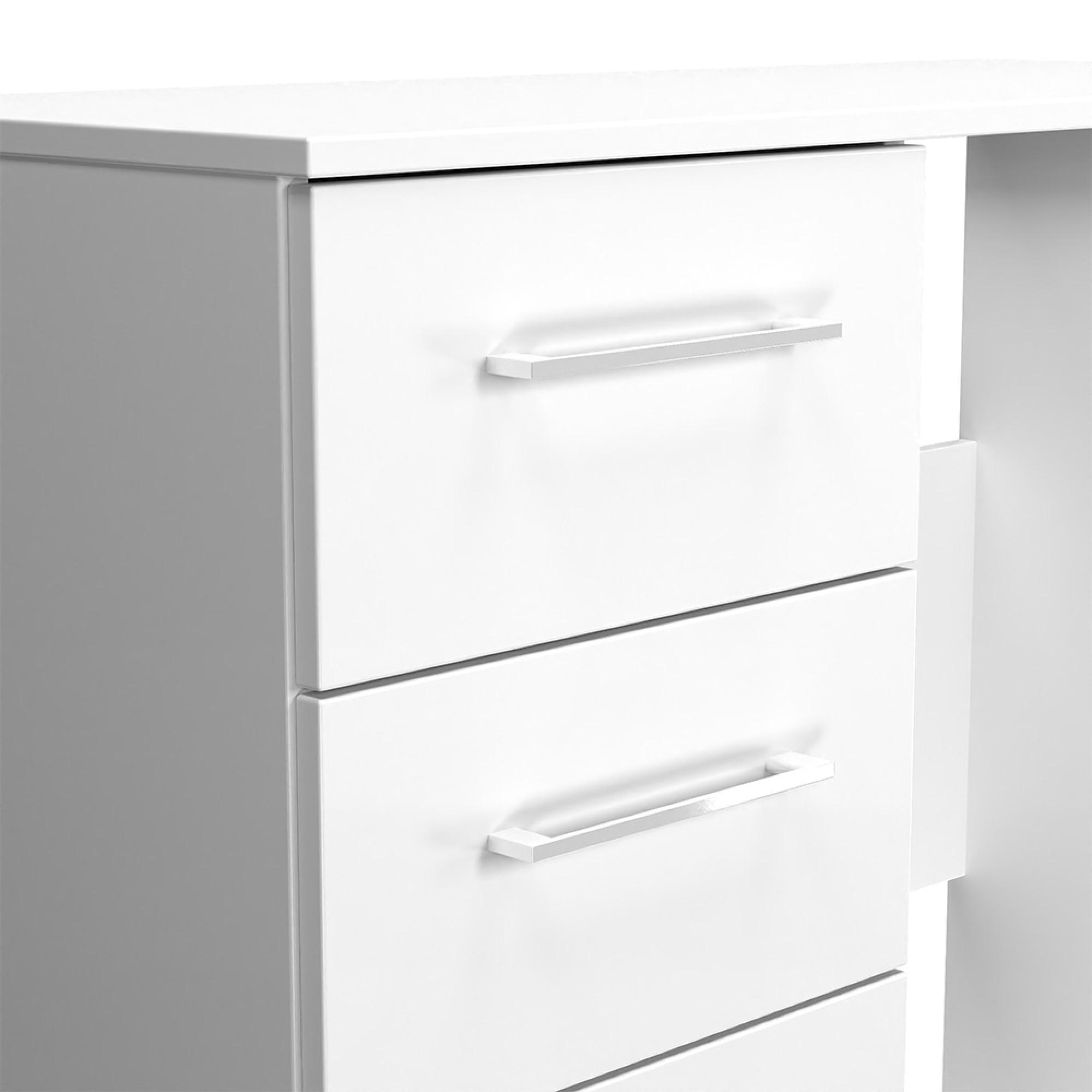 Worcester Dressing Table - 3 Drawer - Single - White