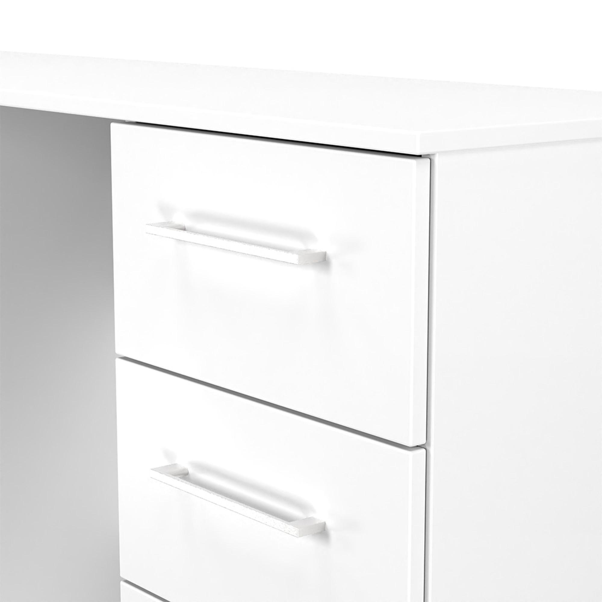 Worcester Dressing Table - 6 Drawer - Double - White