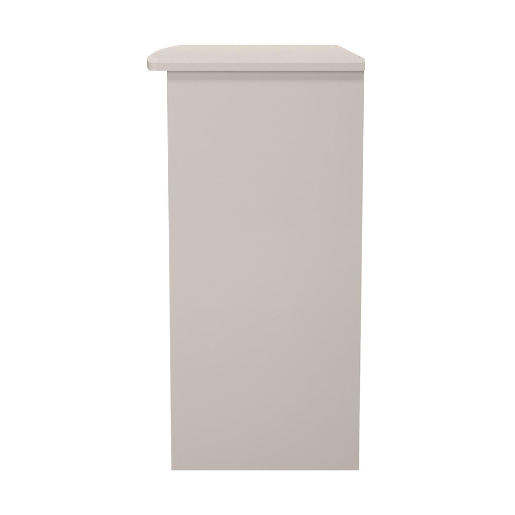Camden Dressing Table - 3 Drawer - Single - Gloss Cashmere