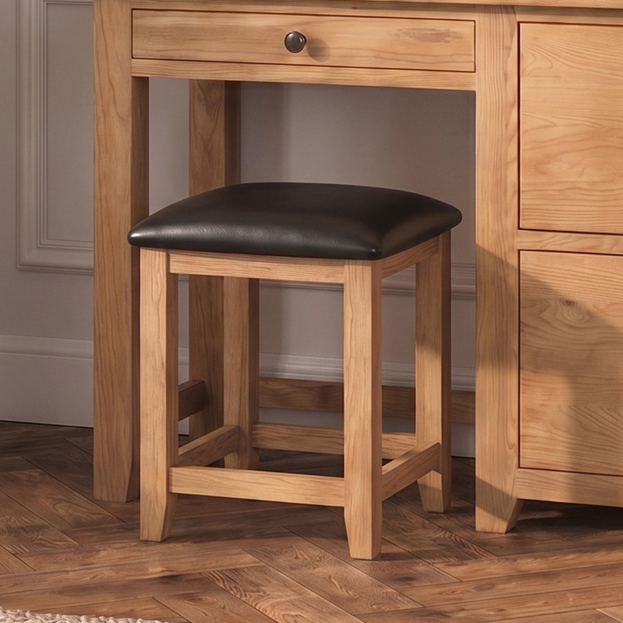 Appleby Dressing Stool - Oak