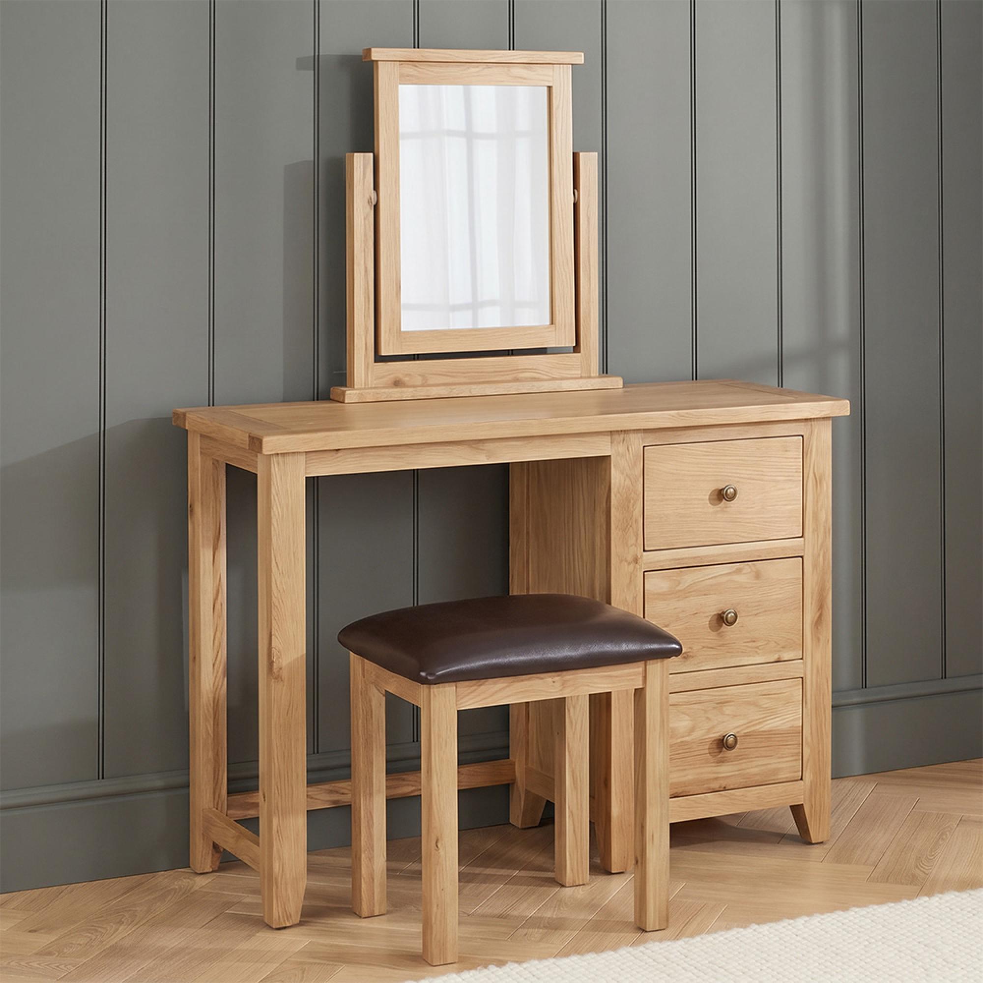 Appleby Dressing Table - 3 Drawer - Petite Oak