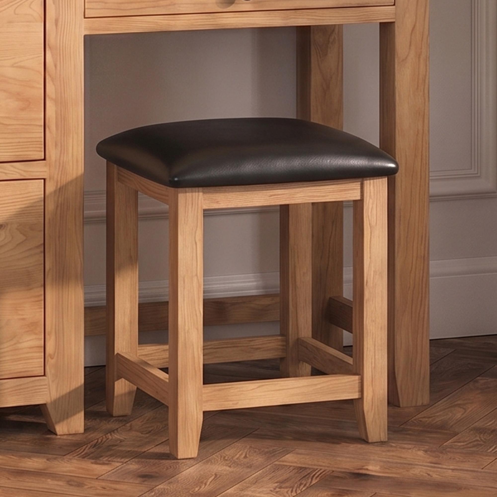 Appleby Dressing Stool - Petite Oak