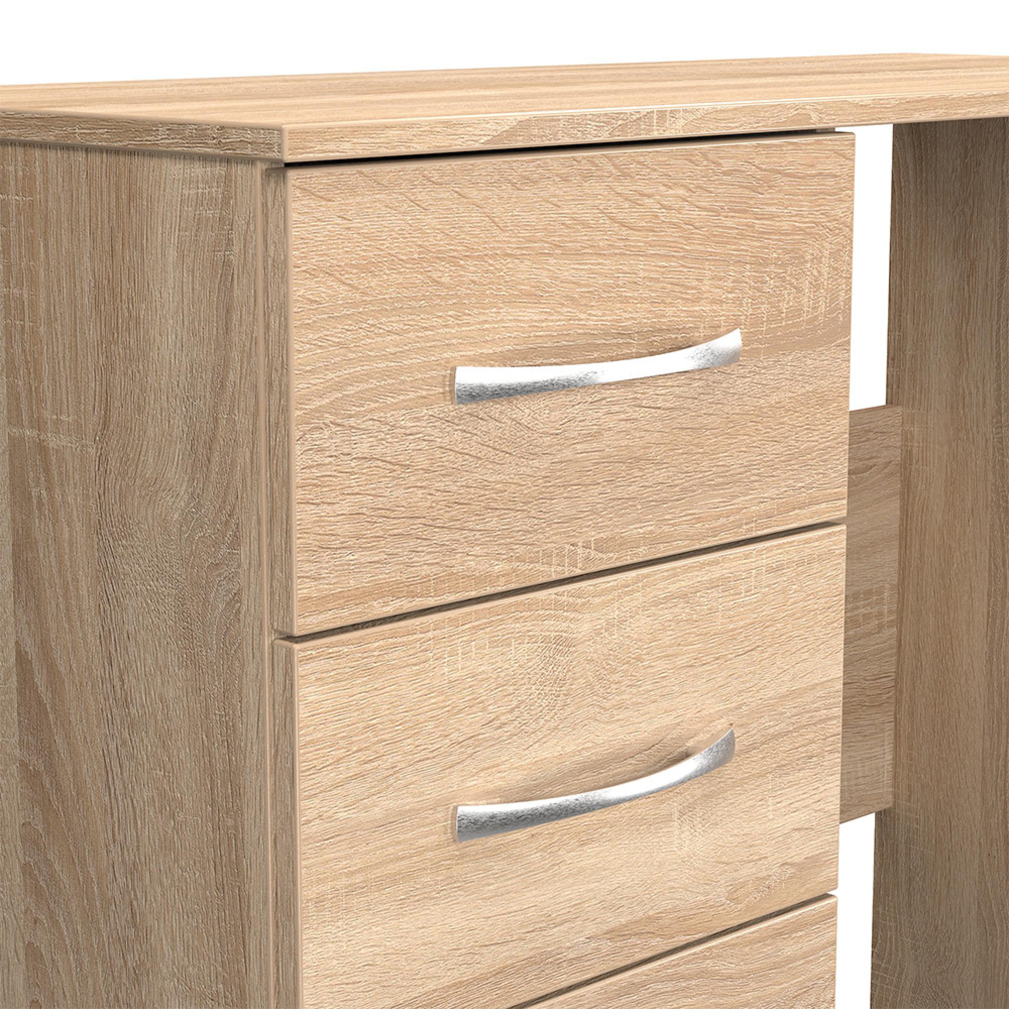 Avon Dressing Table - 3 Drawer - Single - Oak