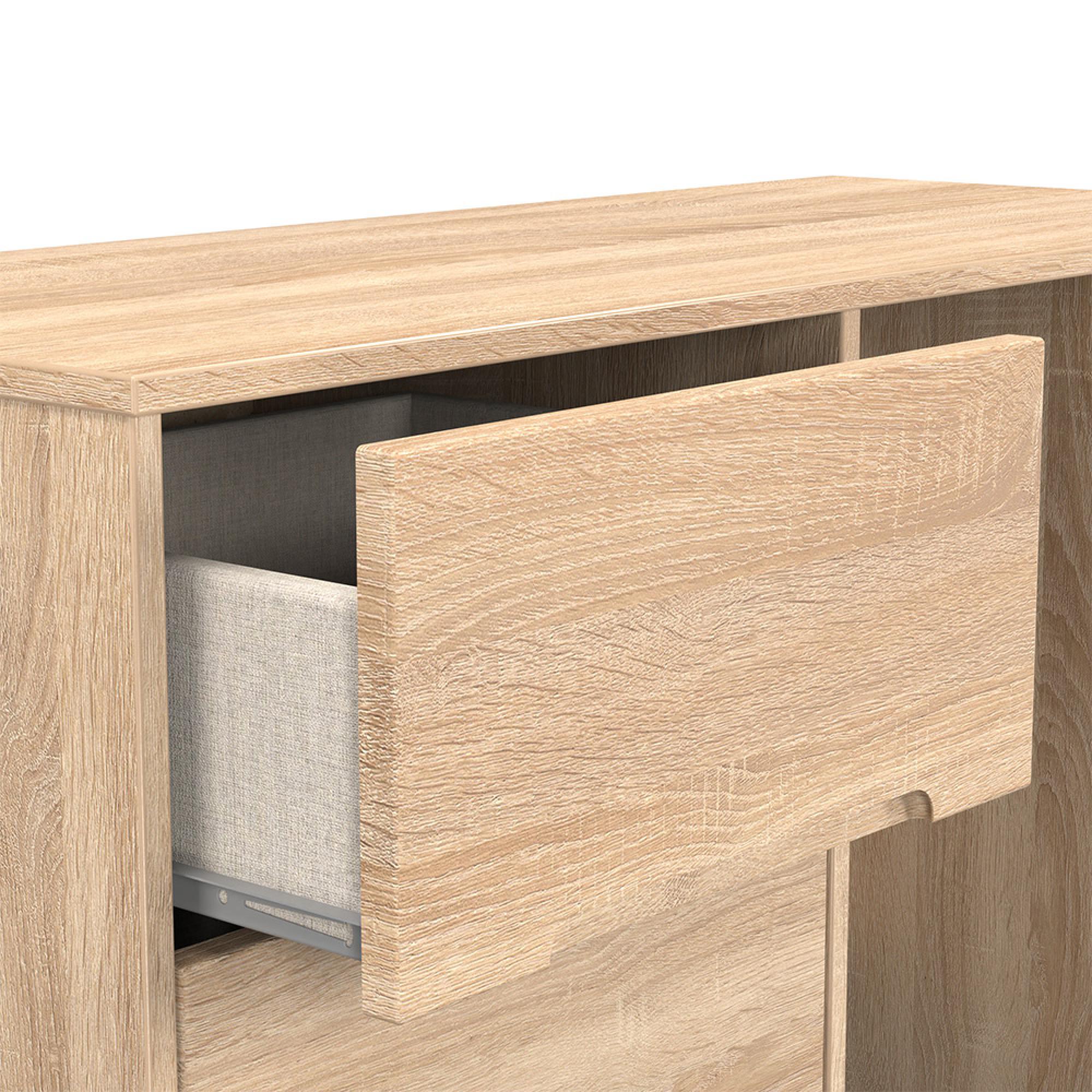 Monaco Dressing Table - Single - 3 Drawer - Oak