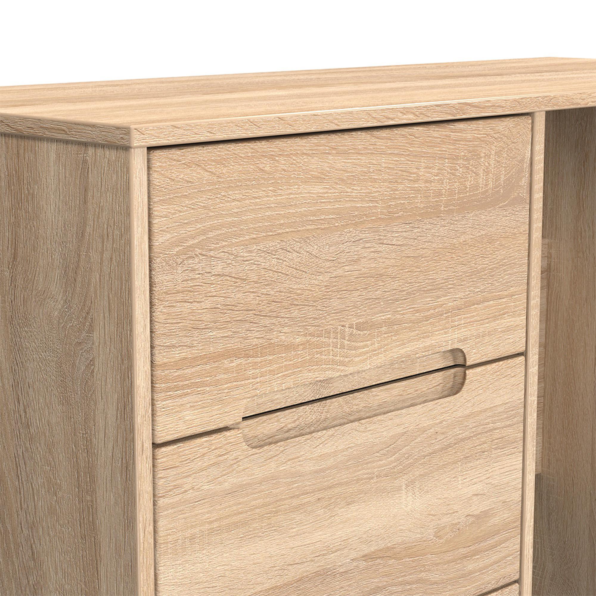 Monaco Dressing Table - Single - 3 Drawer - Oak