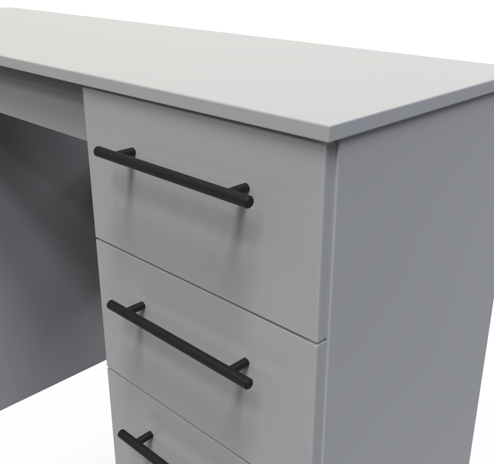 Beverley Dressing Table - 6 Drawer - Double - Grey