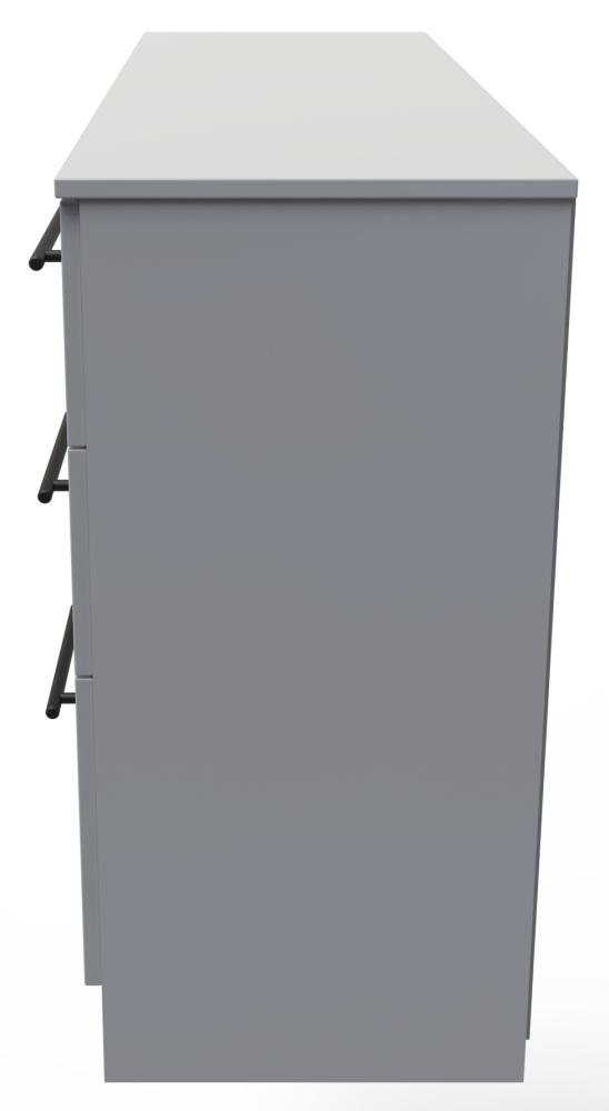 Beverley Dressing Table - 6 Drawer - Double - Grey