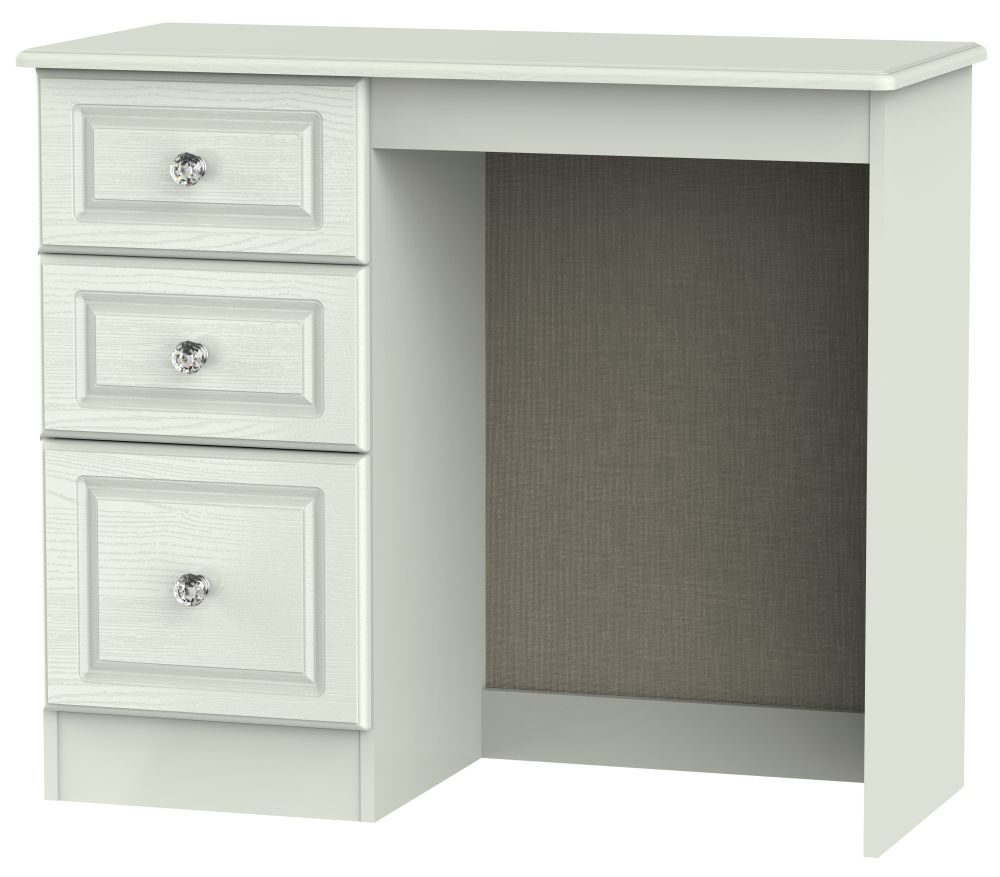 Crystal Cashmere 3 Drawer Single Dressing Table