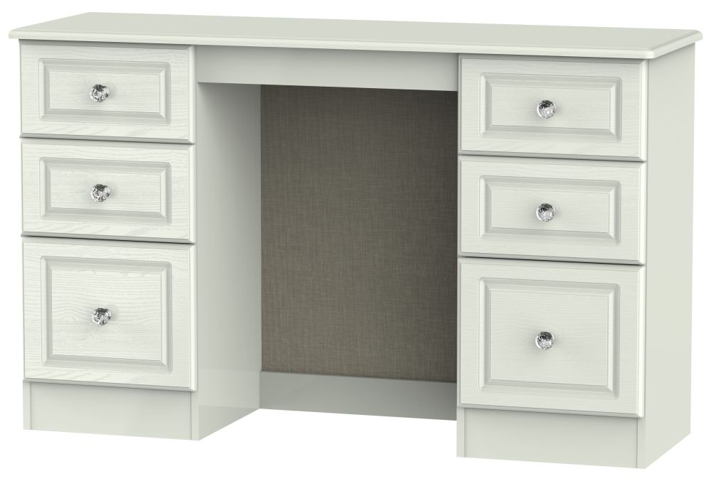Crystal Cashmere 6 Drawer Double Dressing Table