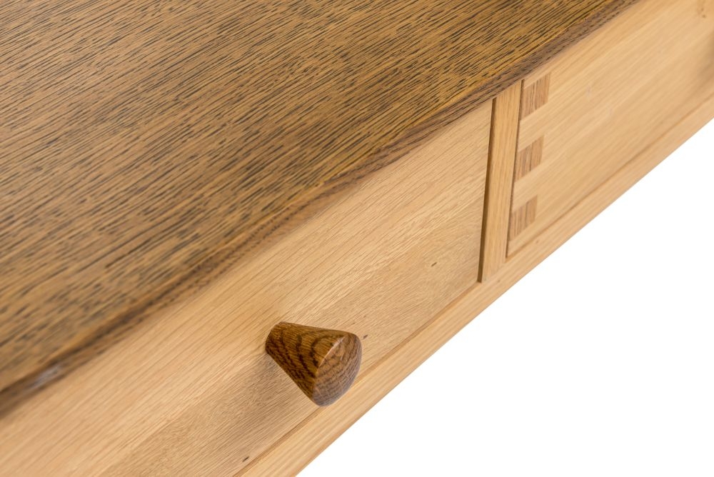 Grace Dressing Table - 3 Drawer - with Mirror - Natural Oak