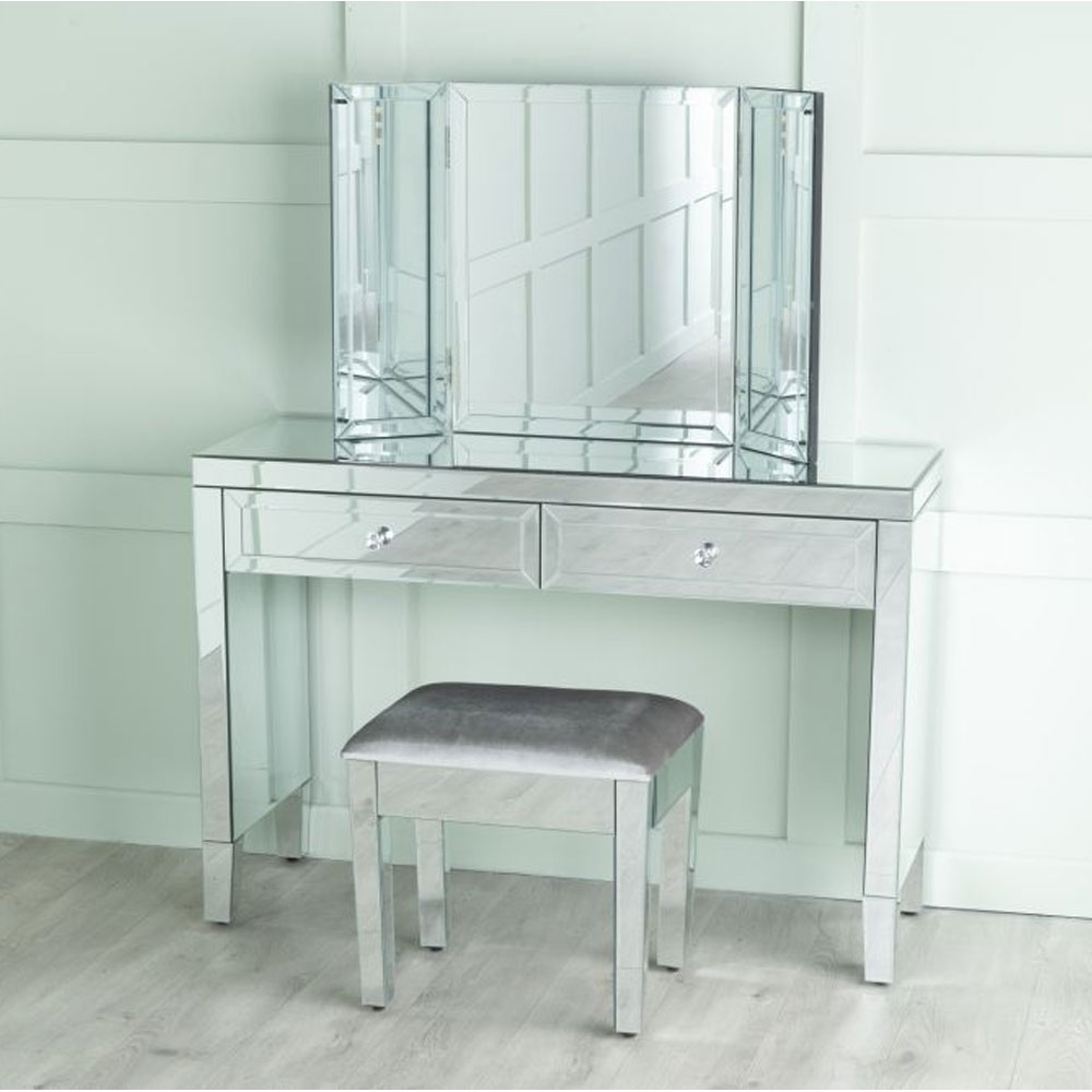 Lucia Dressing / Console Table - Mirrored