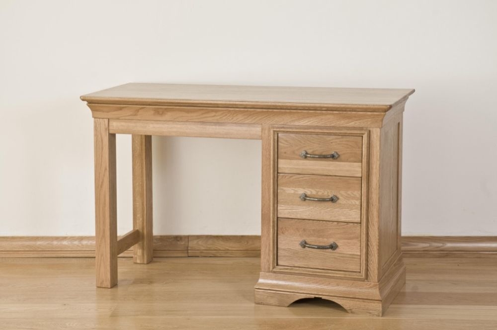 Lyon Dressing Table - 3 Drawer - Oak
