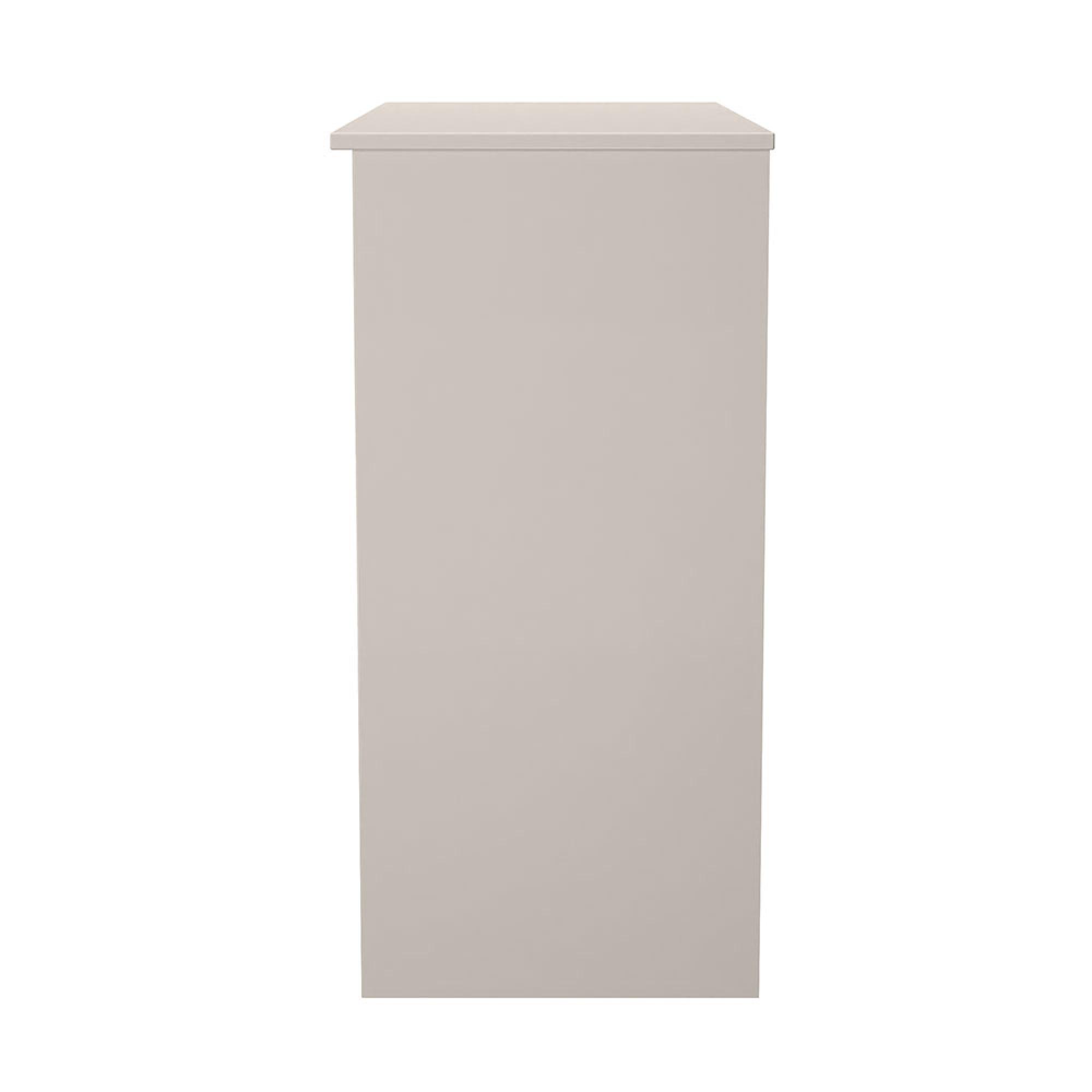 Milan Dressing Table - Single - 3 Drawer - Cashmere Gloss
