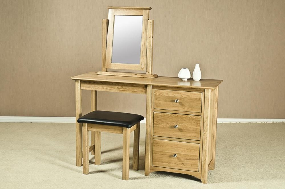 Shaker Dressing Table - 3 Drawer - Oak