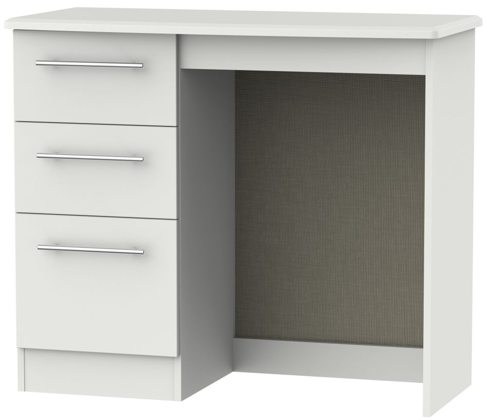 Sherwood Grey 3 Drawer Single Dressing Table