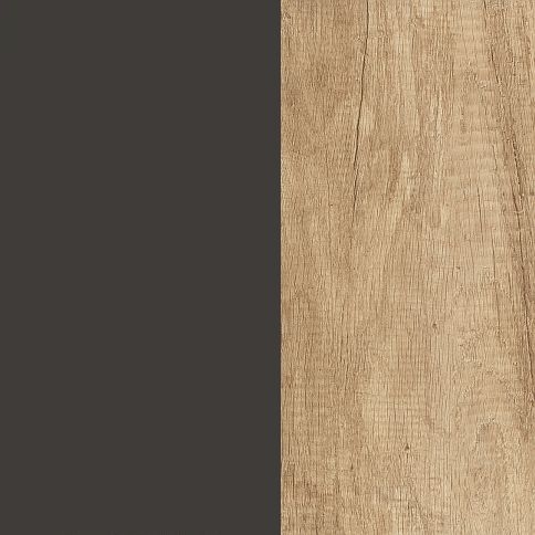 Graphite Front with Nebraska Oak Base