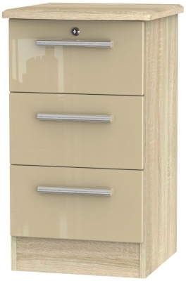 Mushroom High Gloss Front and Bardolino Base Unit