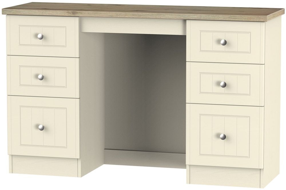 Vienna Cream 6 Drawer Double Dressing Table
