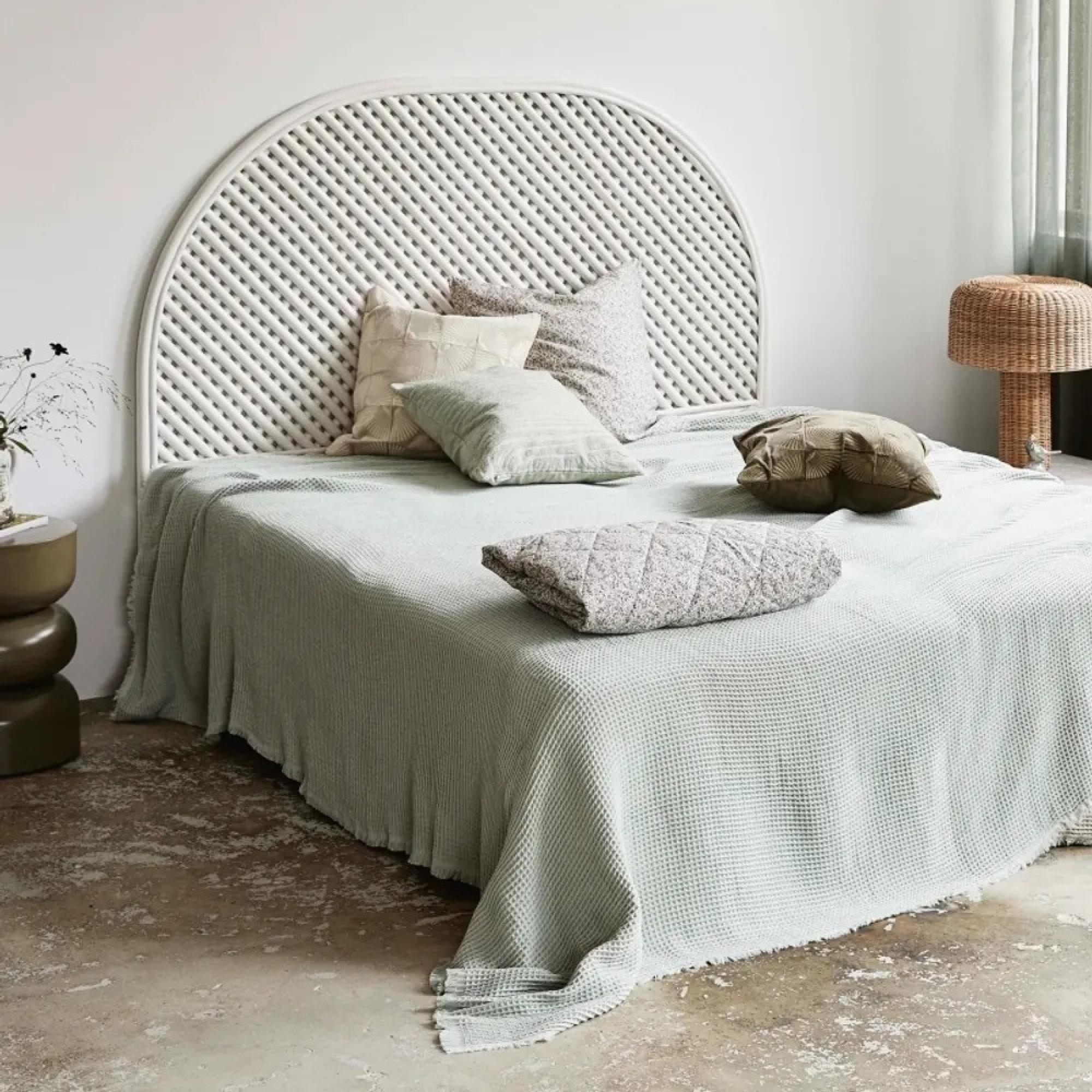 Phai Headboard - White - Rattan