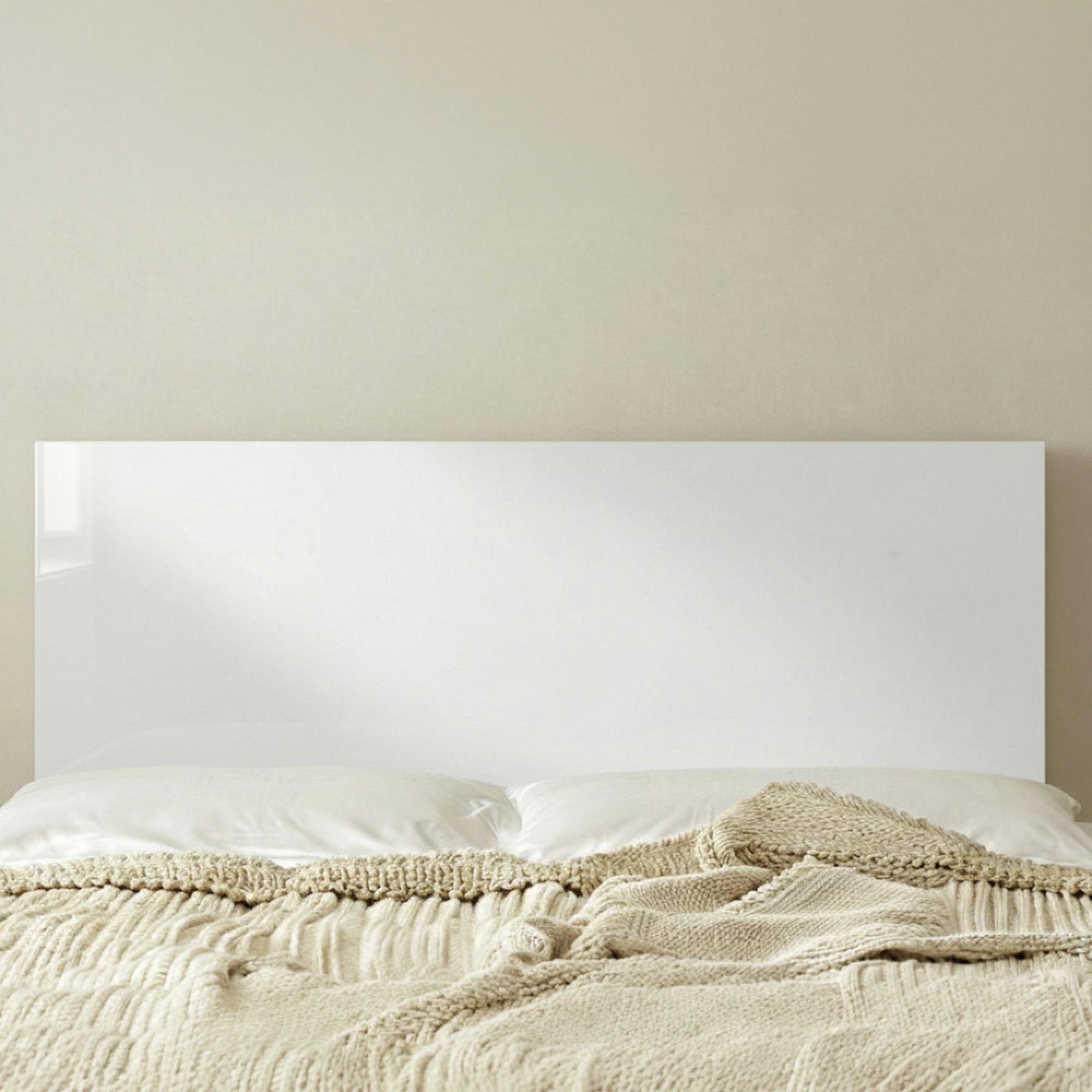 Camden Headboard - White Gloss - Sizes Available
