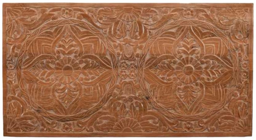 Carved Mango Wood Headboard