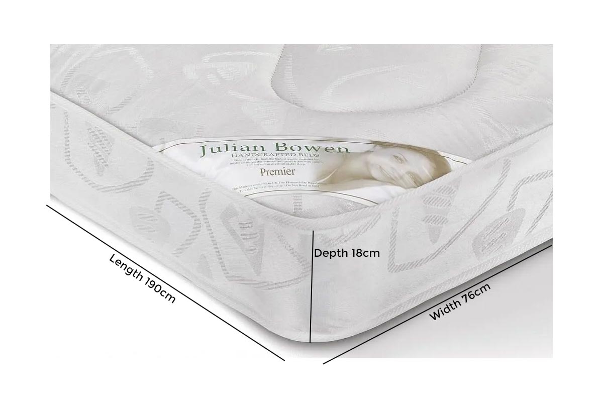 Premier Spring Mattress - Quilted - Sizes Available