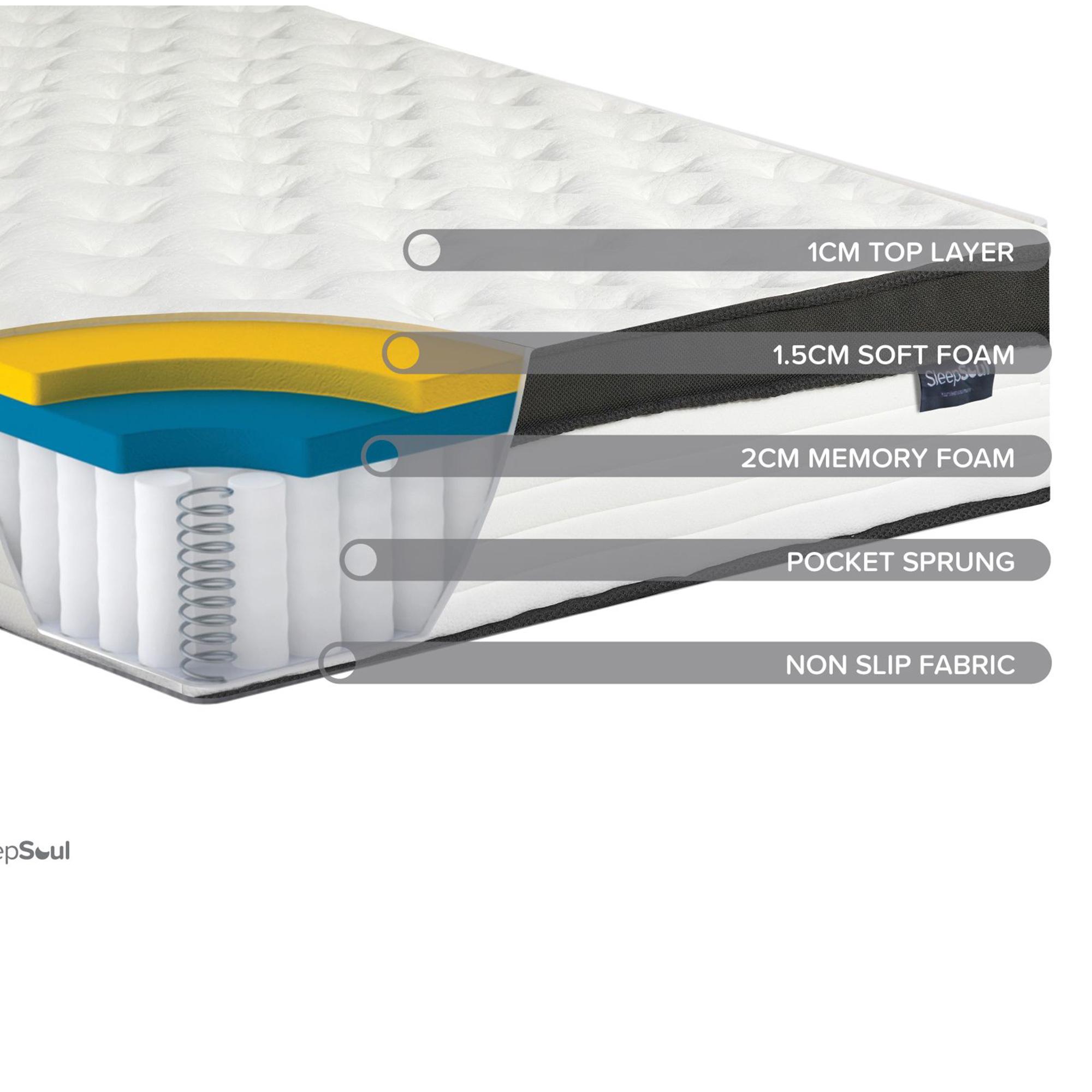 Sleepsoul Cloud Hybrid Mattress - 800 Pocket Sprung - Sizes Available