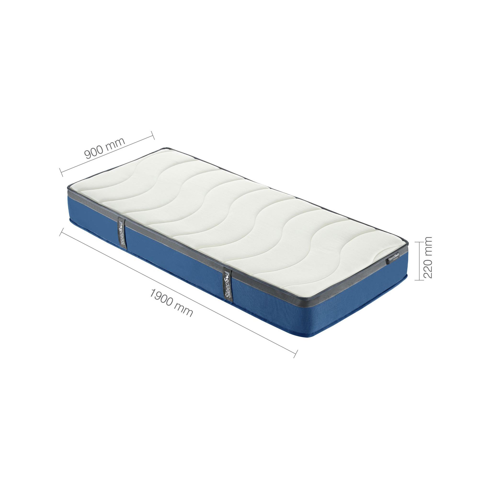 Sleepsoul Nebula Mattress - 3ft Single - Orthopaedic 600 Pocket Sprung