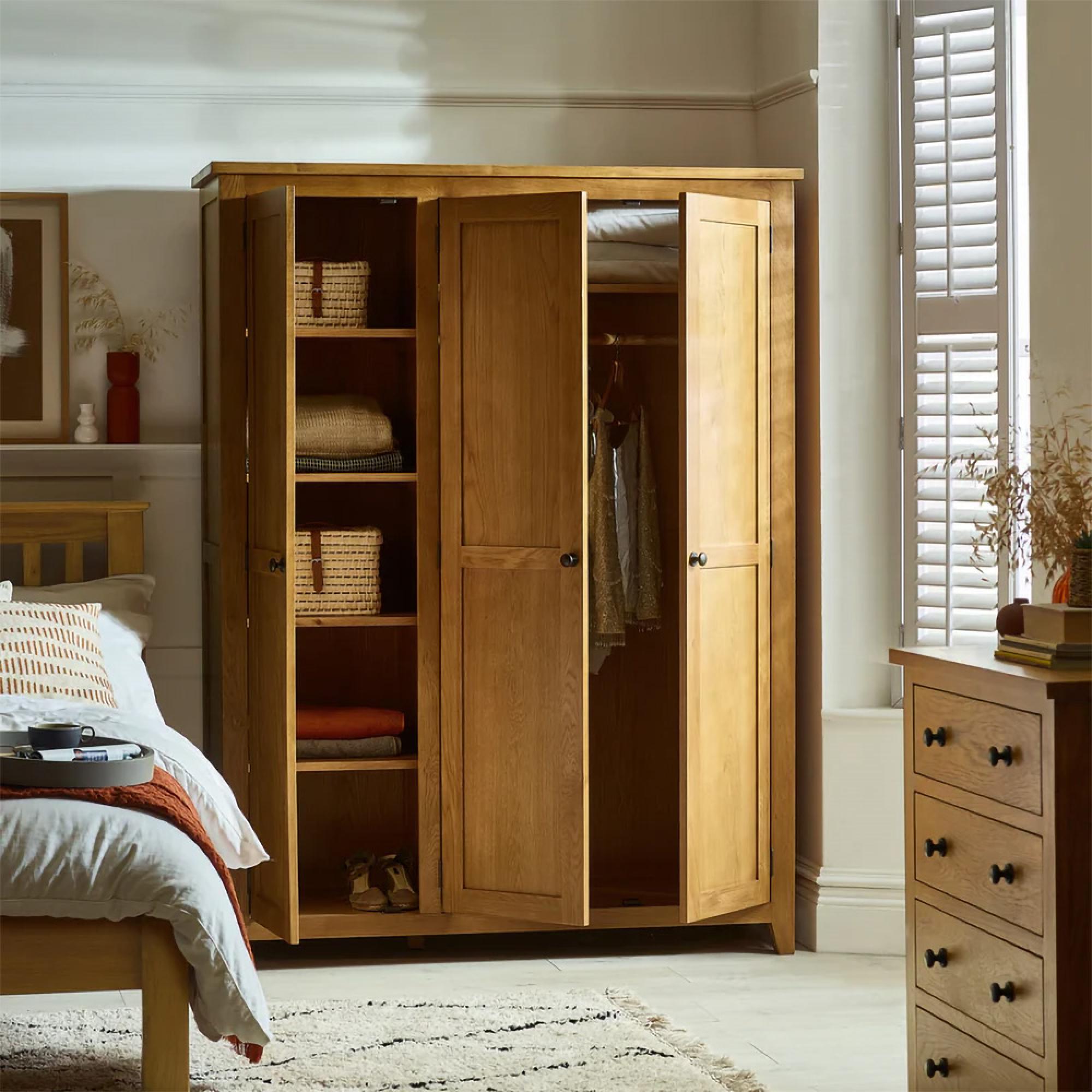 Marlborough Triple Wardrobe - 3 Door - Oak