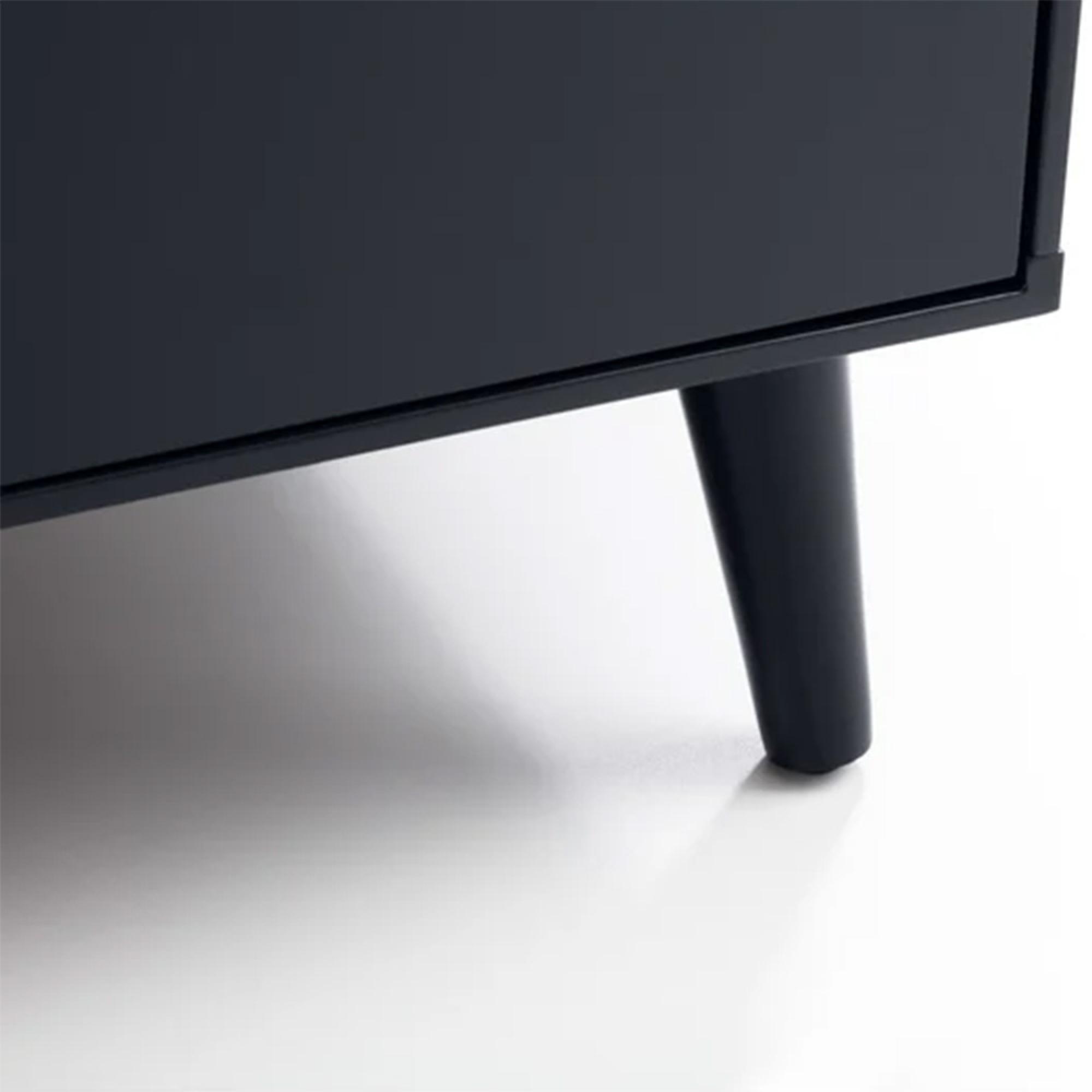 Alicia Black Double Wardrobe - 2 Door - 2 Drawer