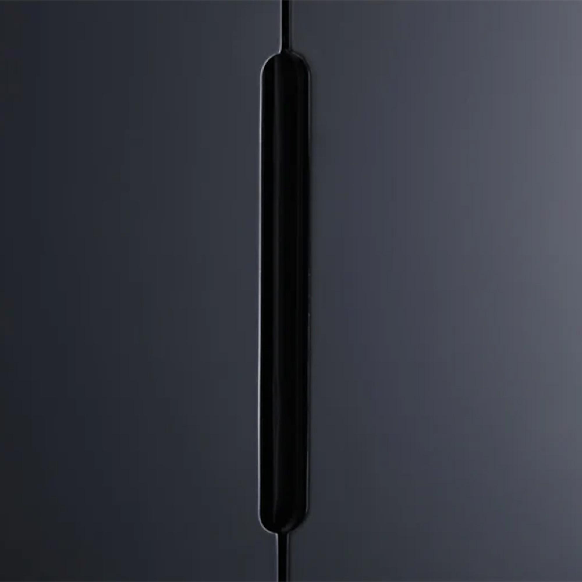 Alicia Black Double Wardrobe - 2 Door - 2 Drawer