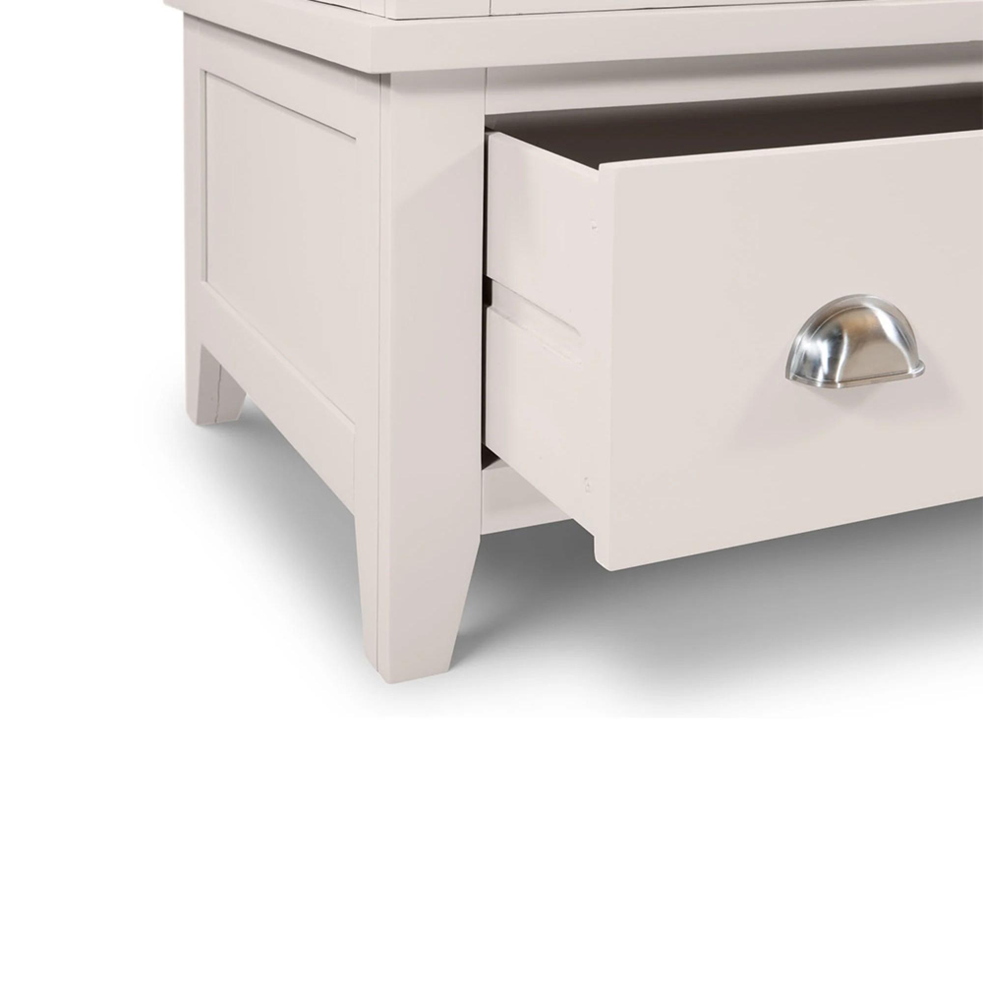 Richmond Double Wardrobe - 2 Door - 1 Drawer - Grey