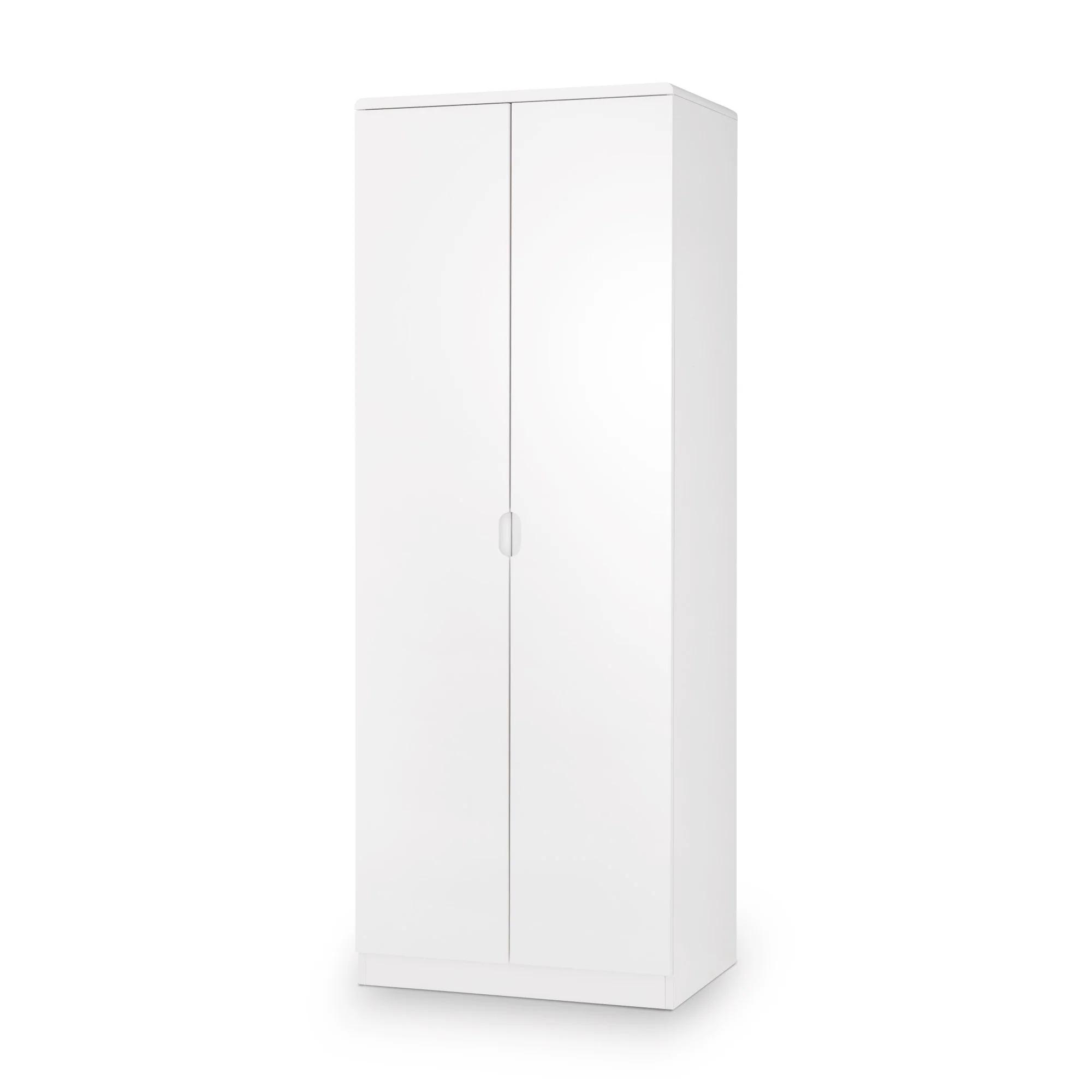 Manhattan Wardrobe - 2 Door - White Gloss
