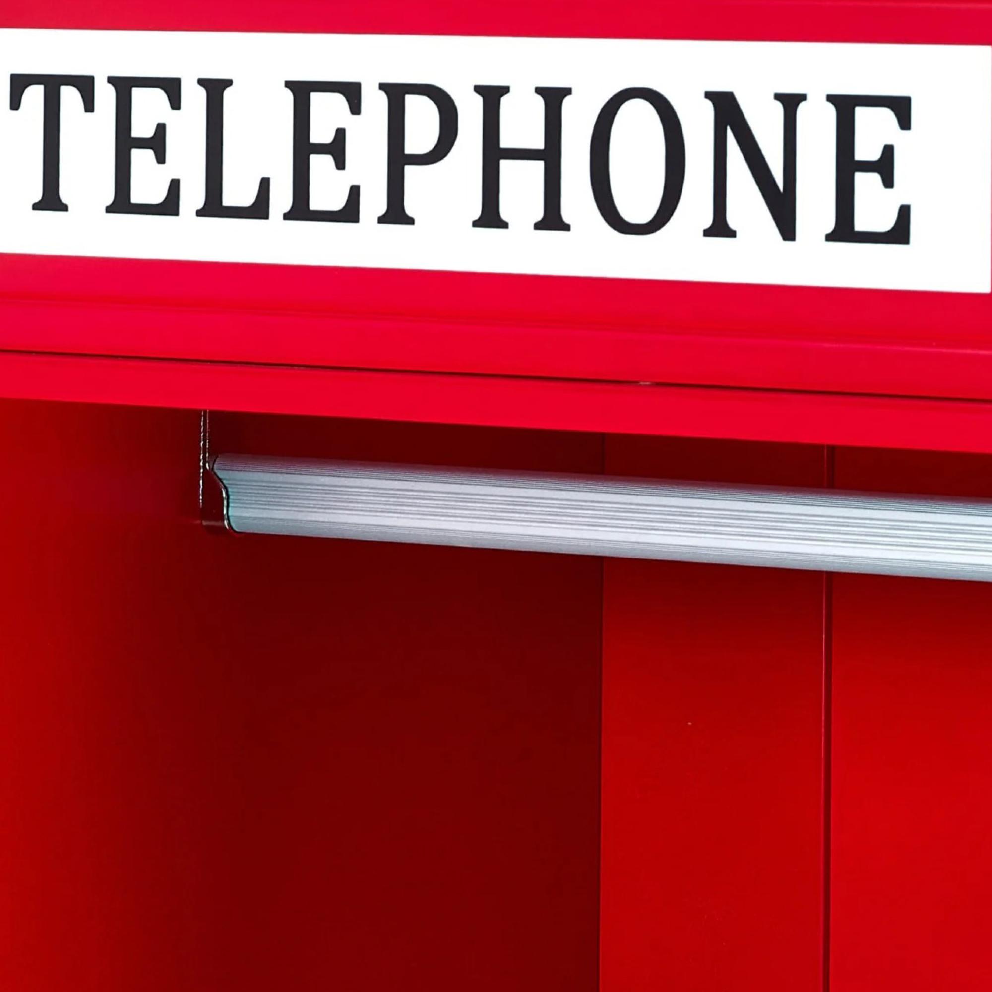 Red Telephone Box Wardrobe