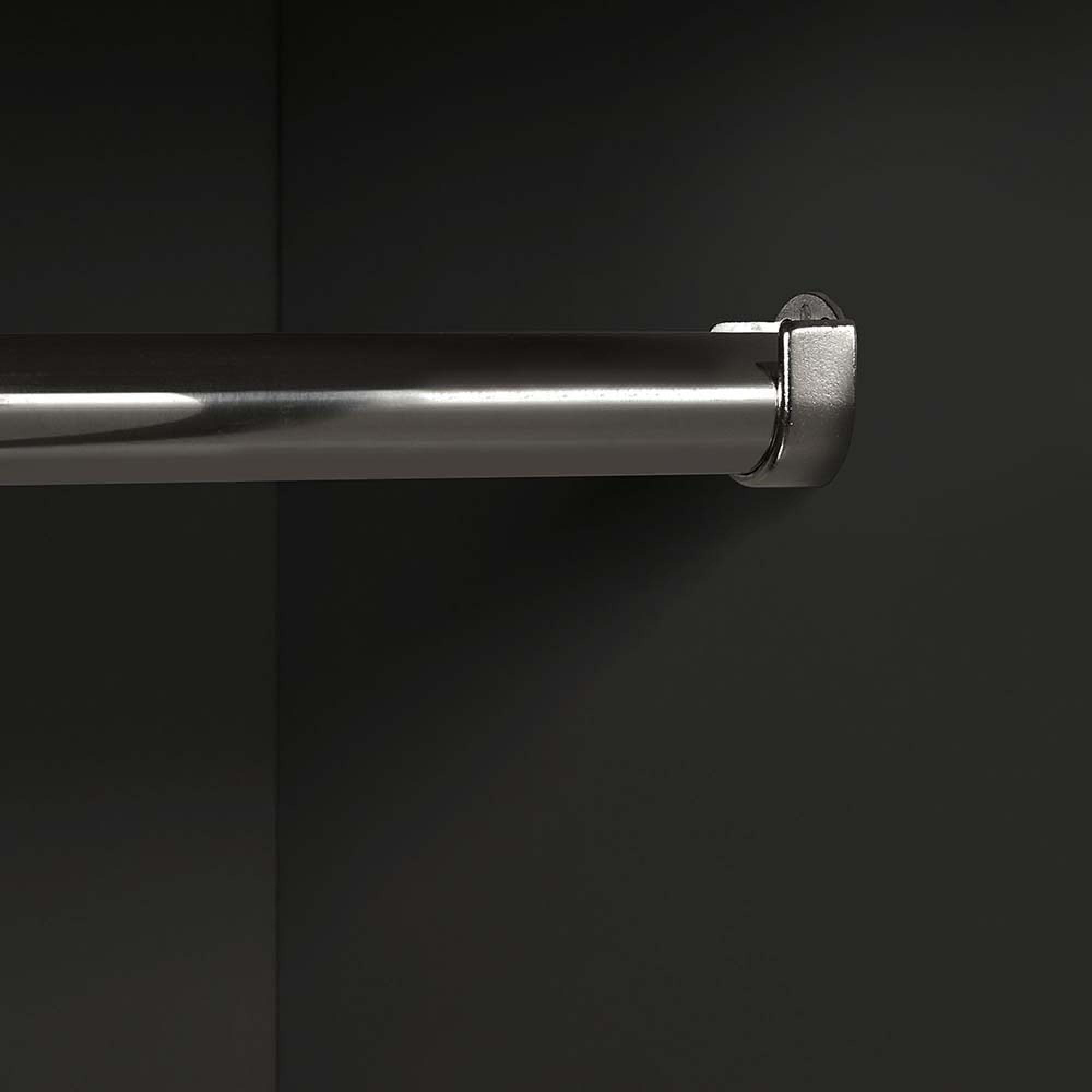 Alba Black and Walnut Wardrobe - 2 Door