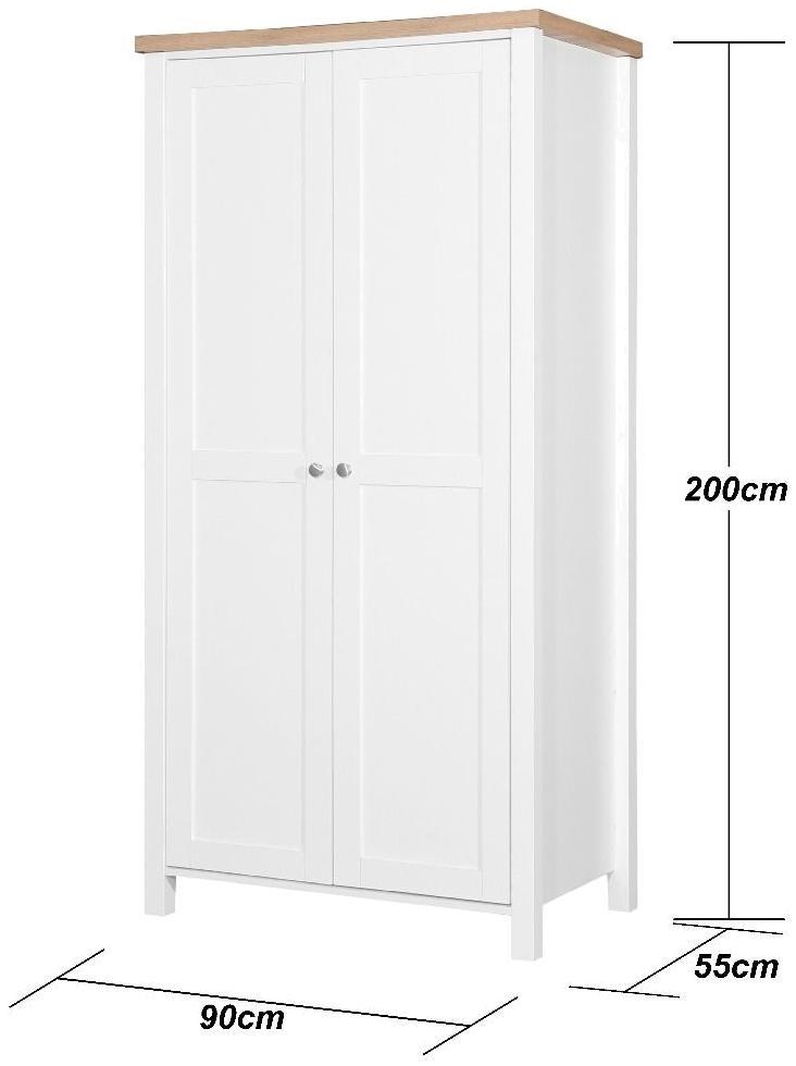 Arthur White 2 Door Wardrobe