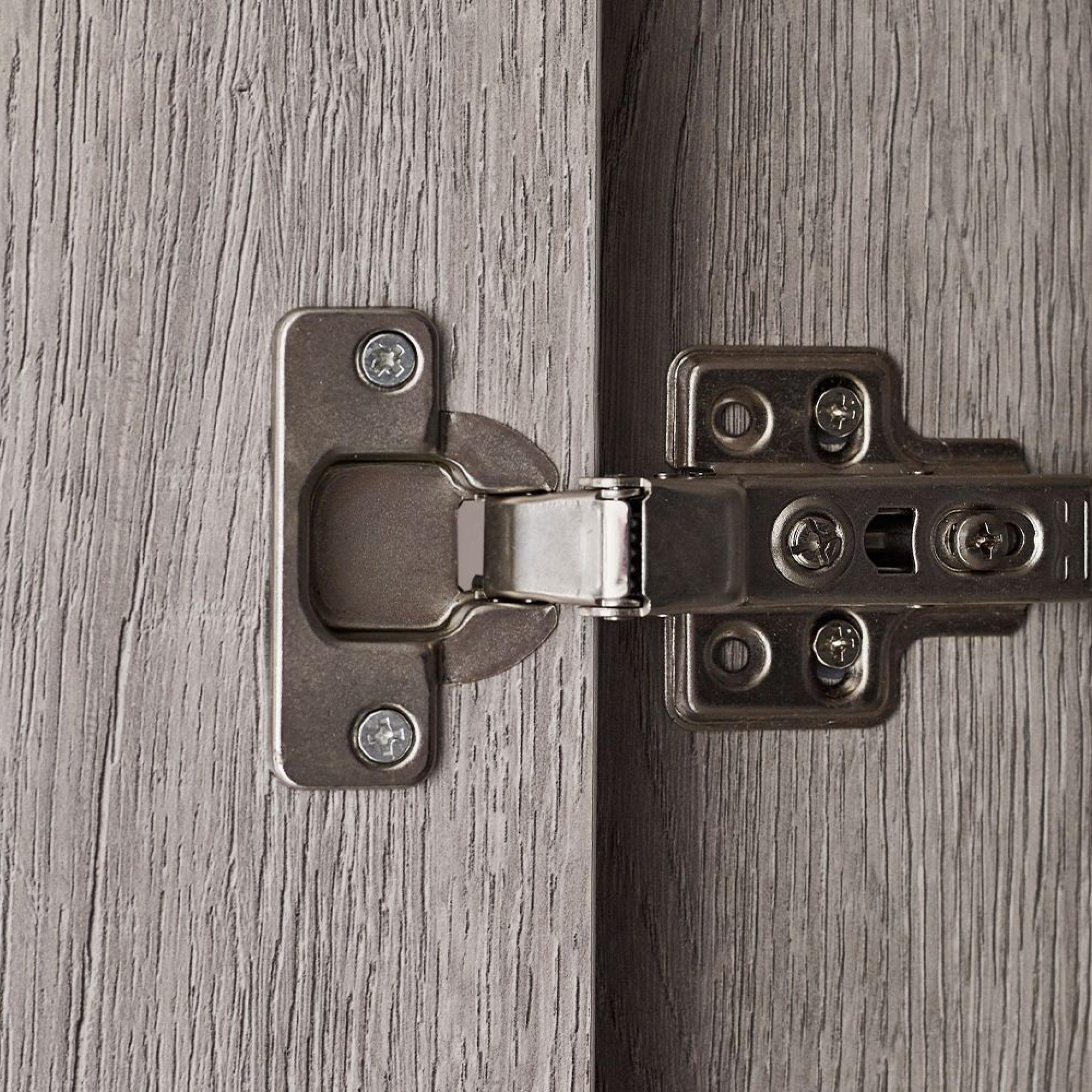 Bali Grey Oak Double Wardrobe - 2 Door - 1 Drawer