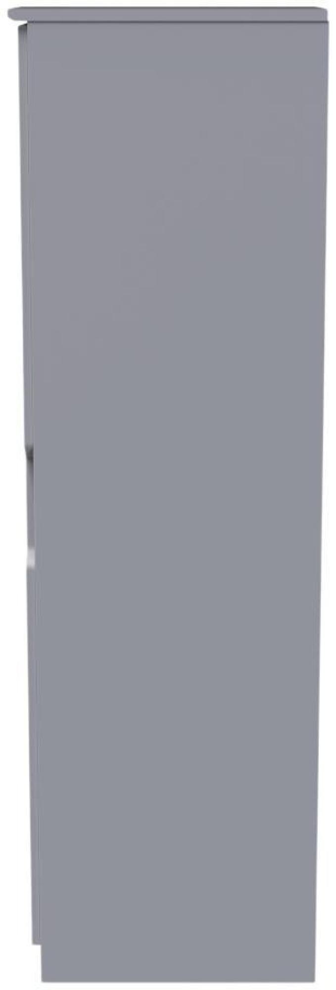 Bella Wardrobe - 1 Door - Single - Grey