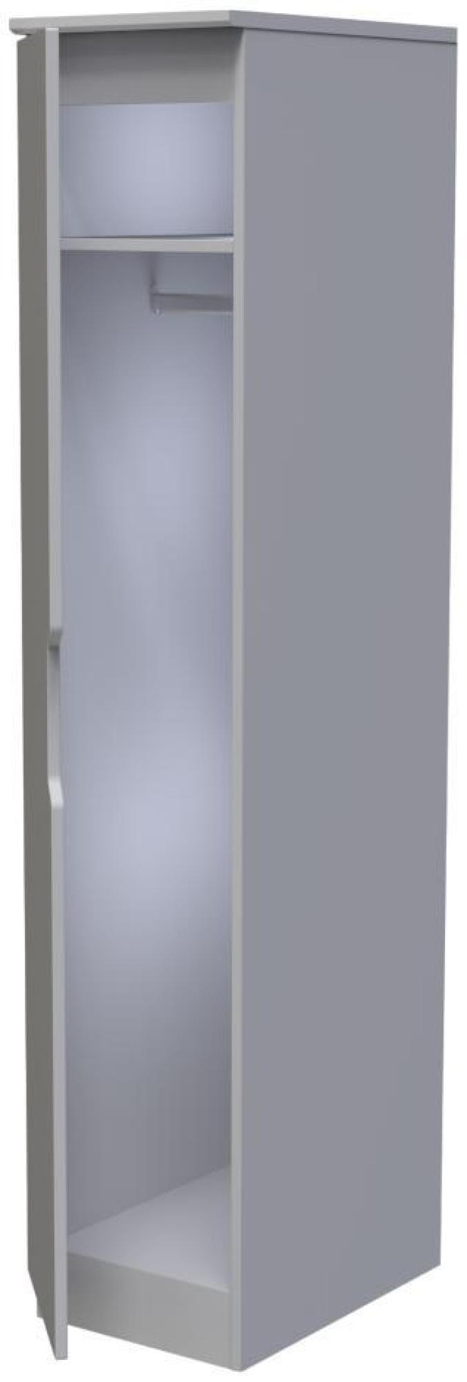 Bella Wardrobe - 1 Door - Single - Grey